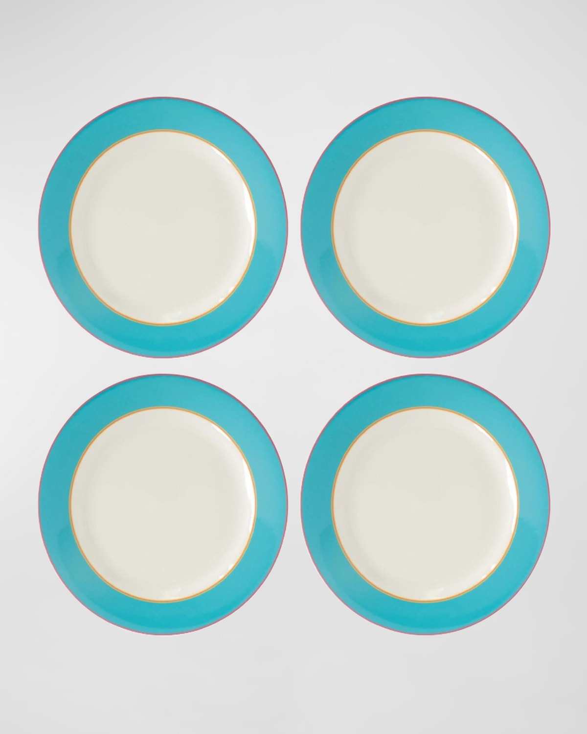 Kit Kemp For Spode Calypso Dinner Plates 11.5", Set Of 4 In Blue