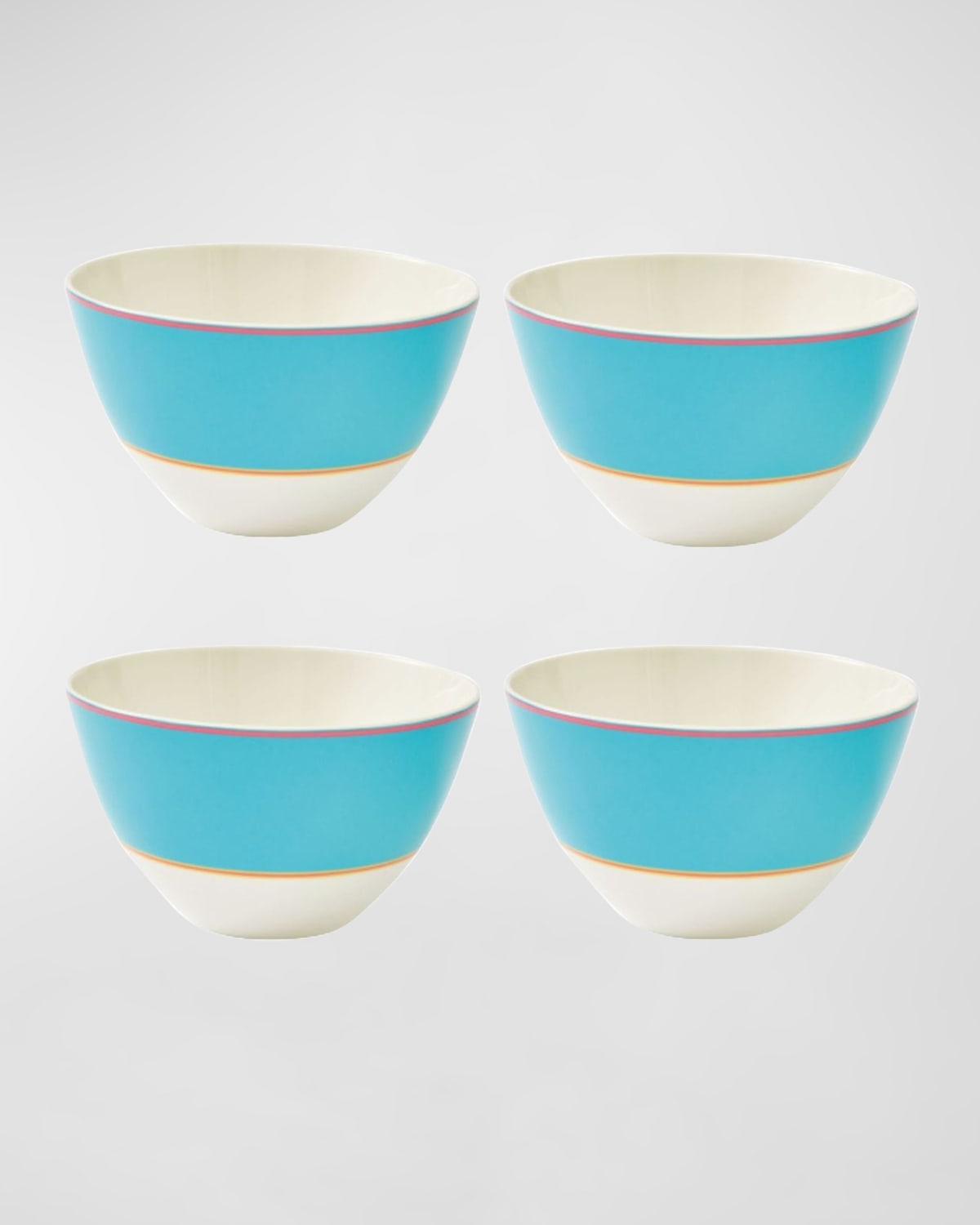 Shop Kit Kemp For Spode Calypso Bowls, Set Of 4 In Turquoise
