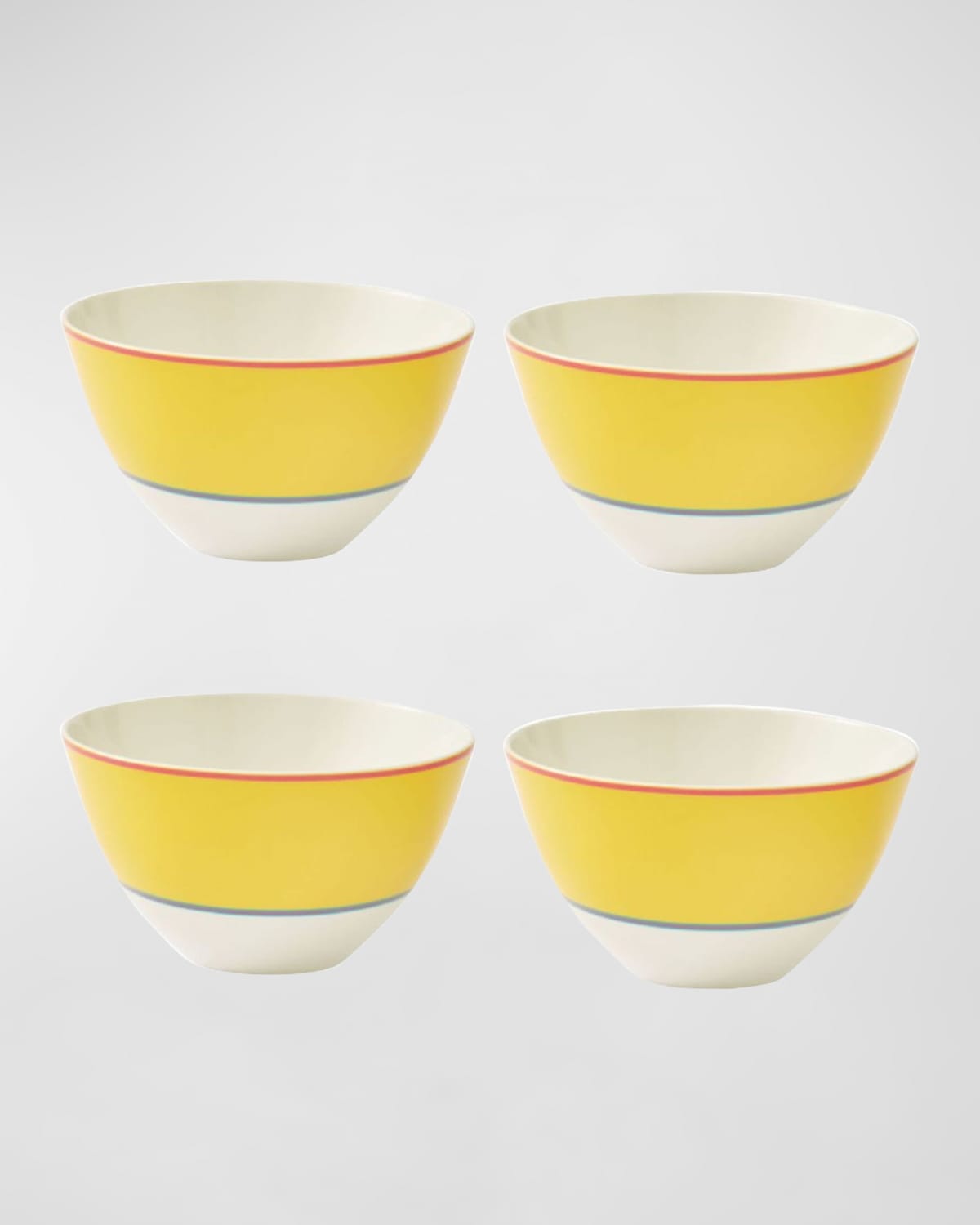 Kit Kemp For Spode Calypso Bowls, Set Of 4 In Yellow