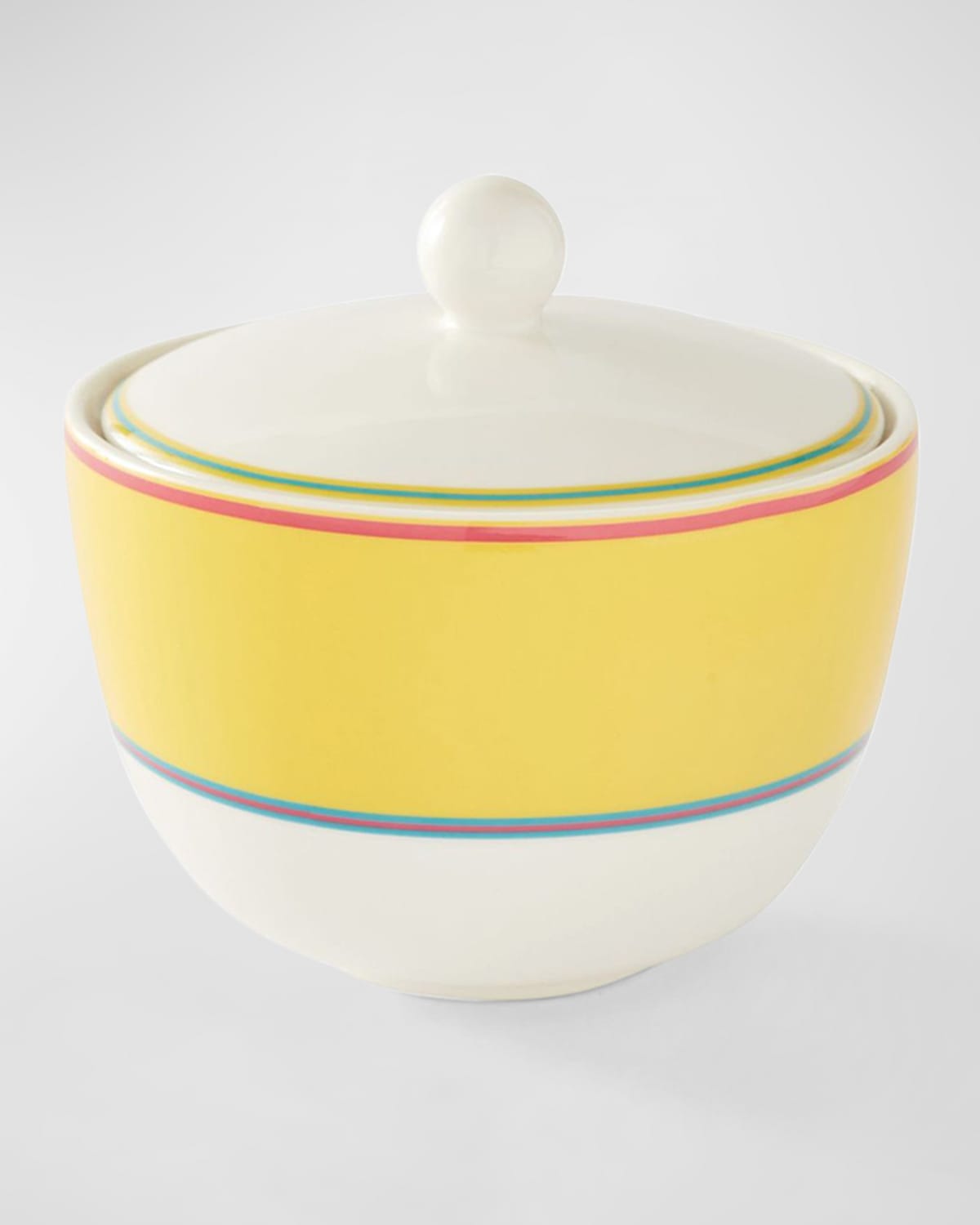 Shop Kit Kemp For Spode Calypso Covered Sugar Bowl In Yellow