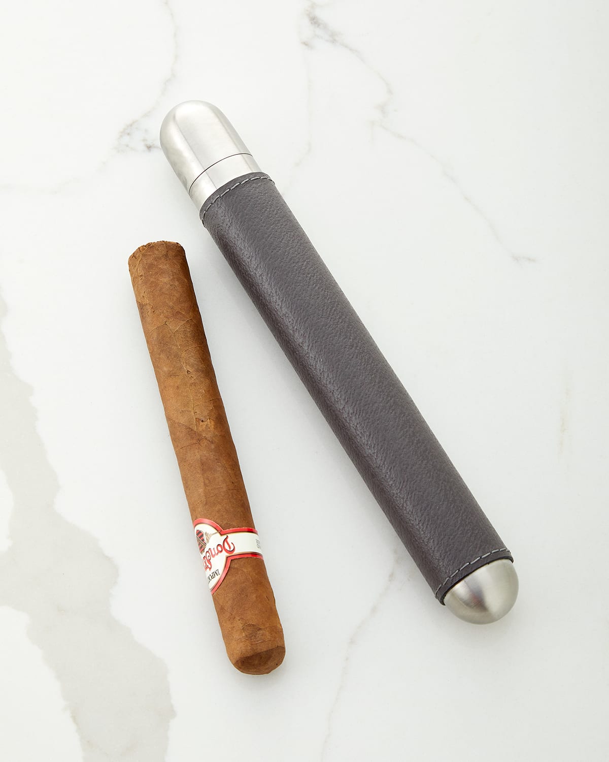 Giobagnara Cigar Holder & Humidifier In Wild Boar Lava