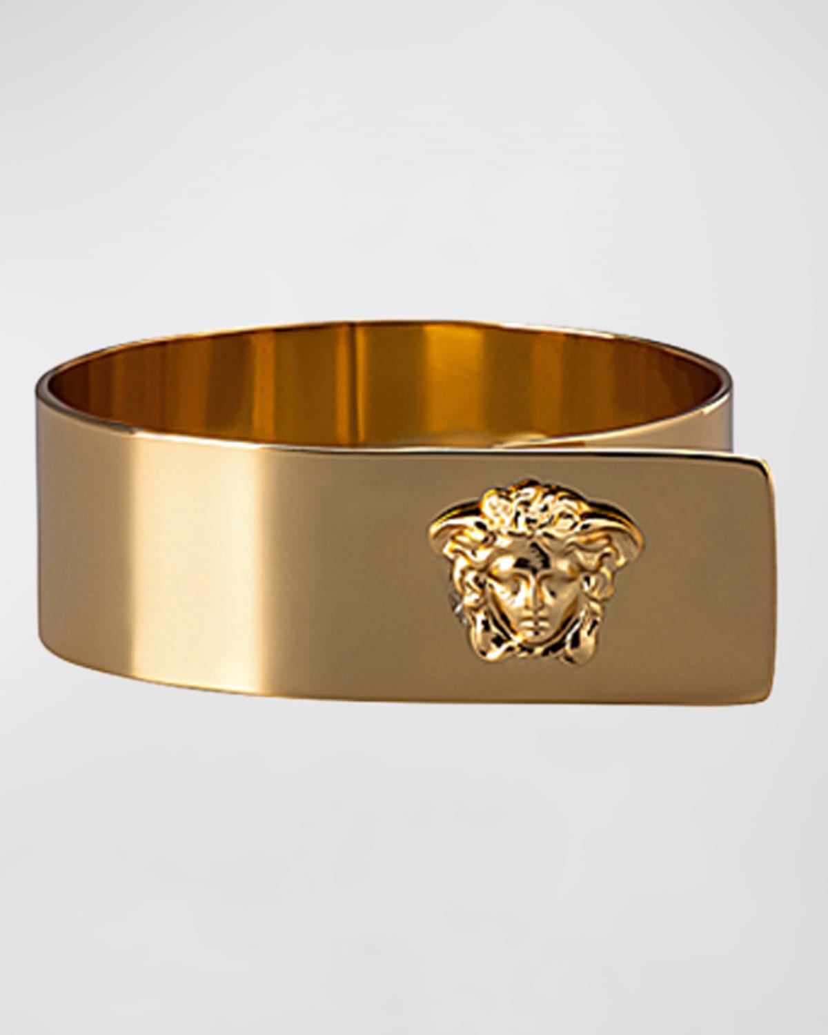 Shop Versace Medusa Napkin Ring In Gold