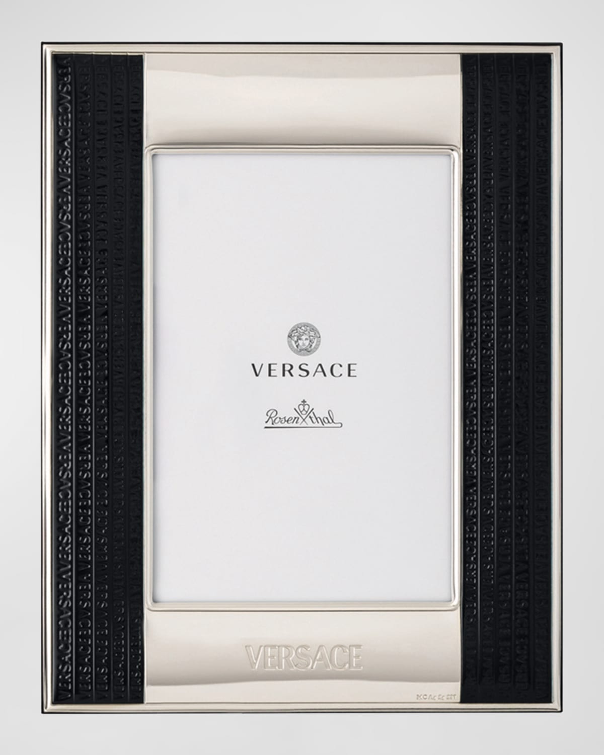 Versace Rosenthal 8 X 10 Frame In Silver-black