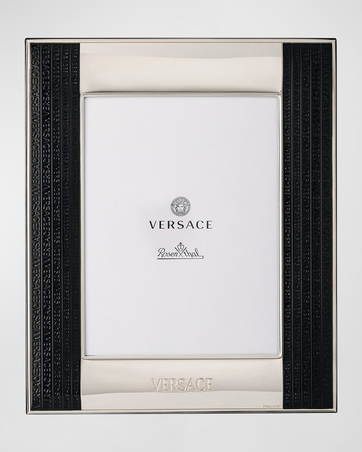 Versace Rosenthal 8 X 10 Frame In Silver-black