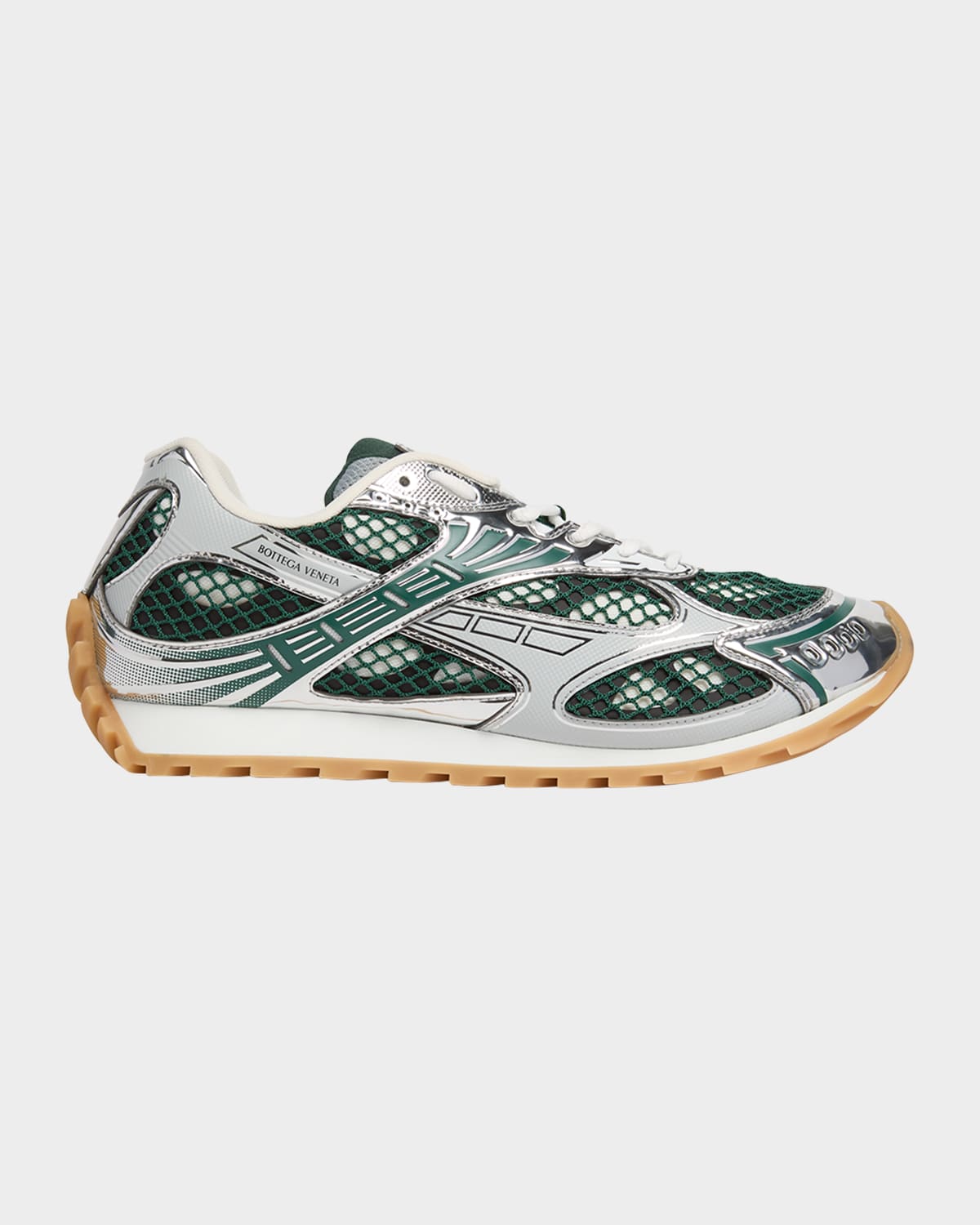 Bottega Veneta Biliard Silver Orbit Polyurethane Sneakers In Multi