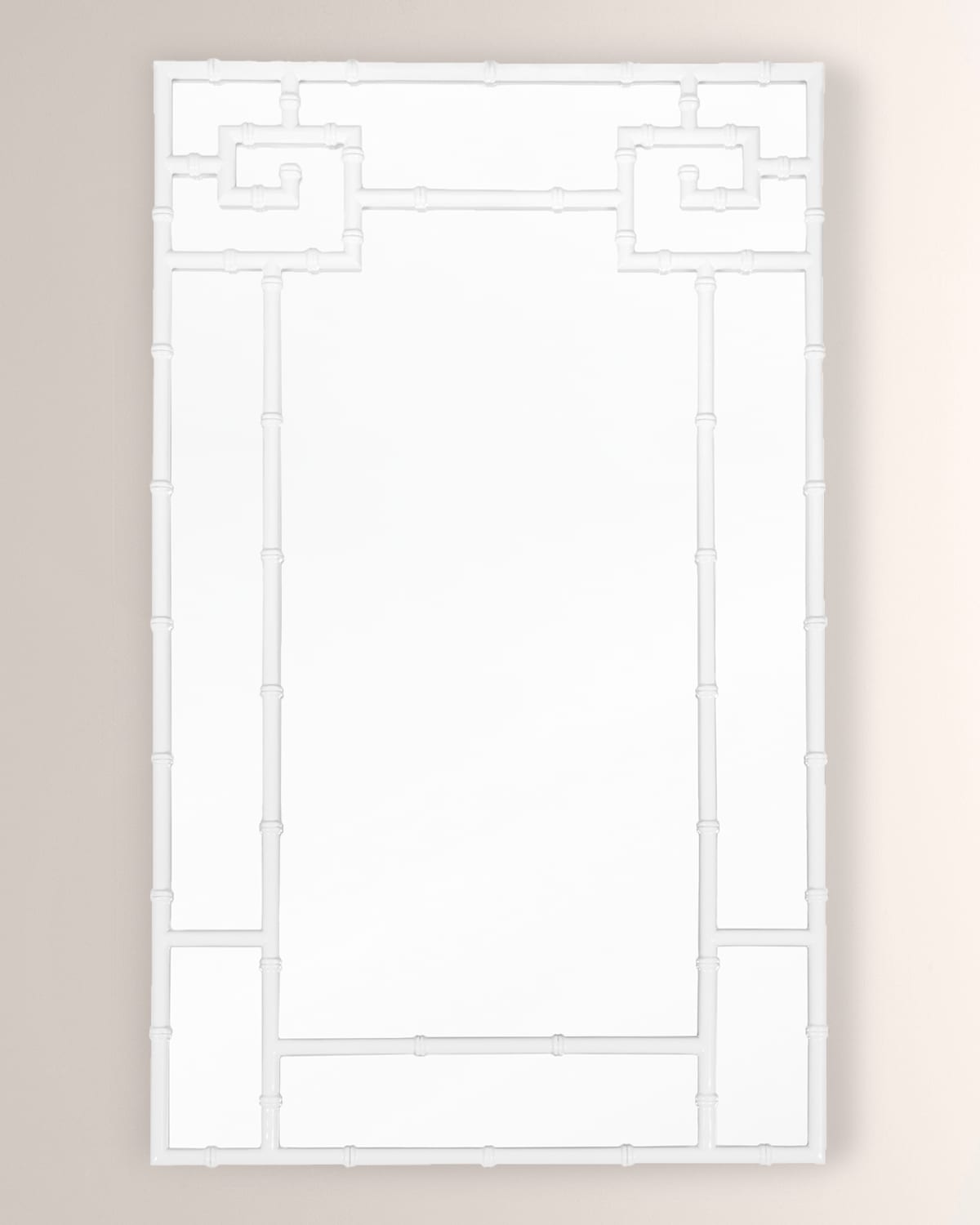 Worlds Away Tessa Mirror In White