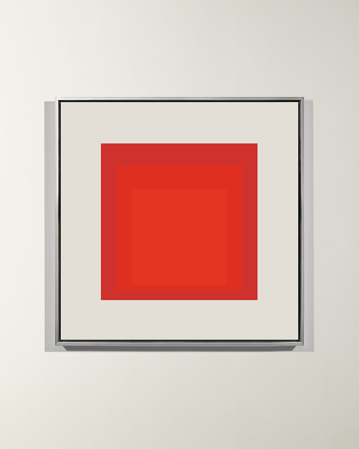 Shop Yoffi Square Series: Yellow Medium F Giclee Wall Art In Red