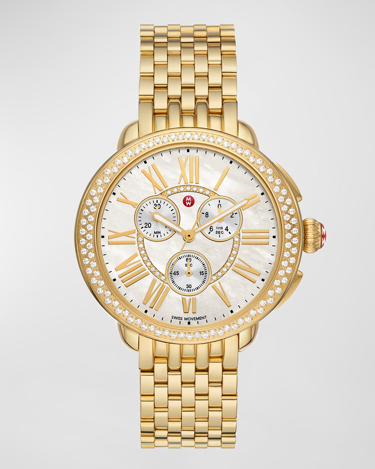 Serein 18K Gold Plated Diamond Watch