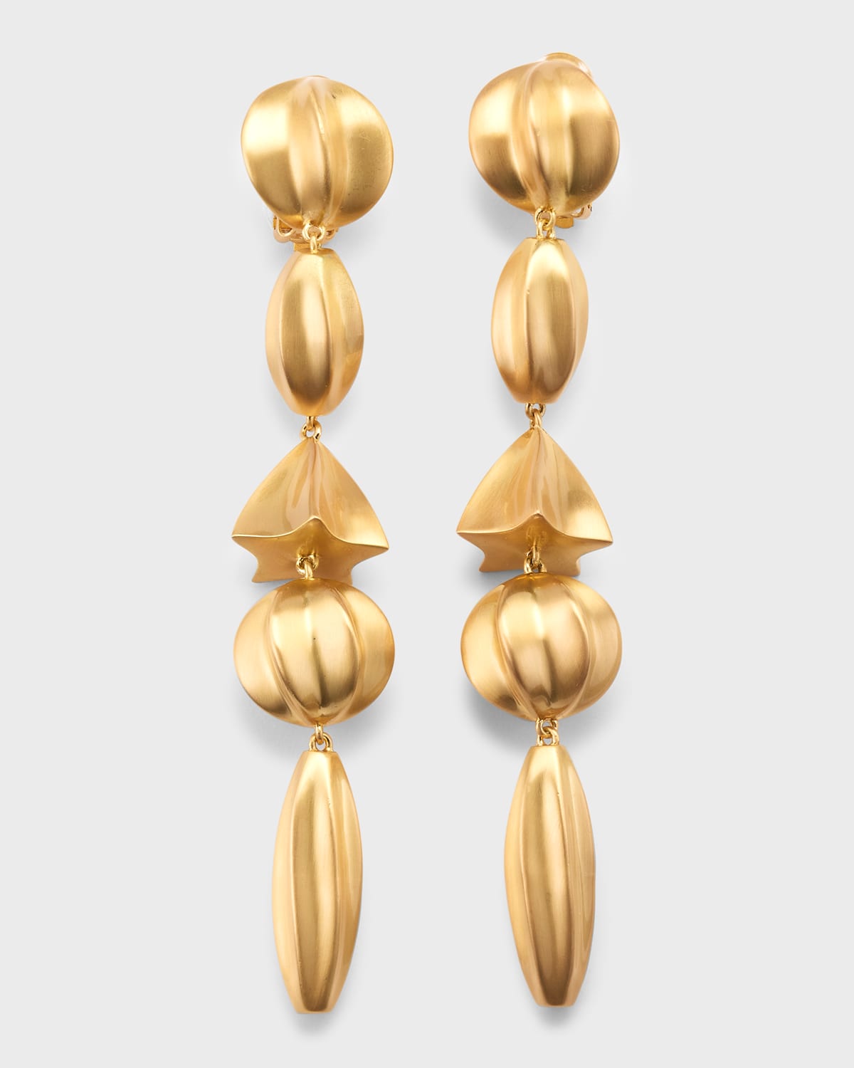 Cult Gaia Illene Clip On Earrings In Gold