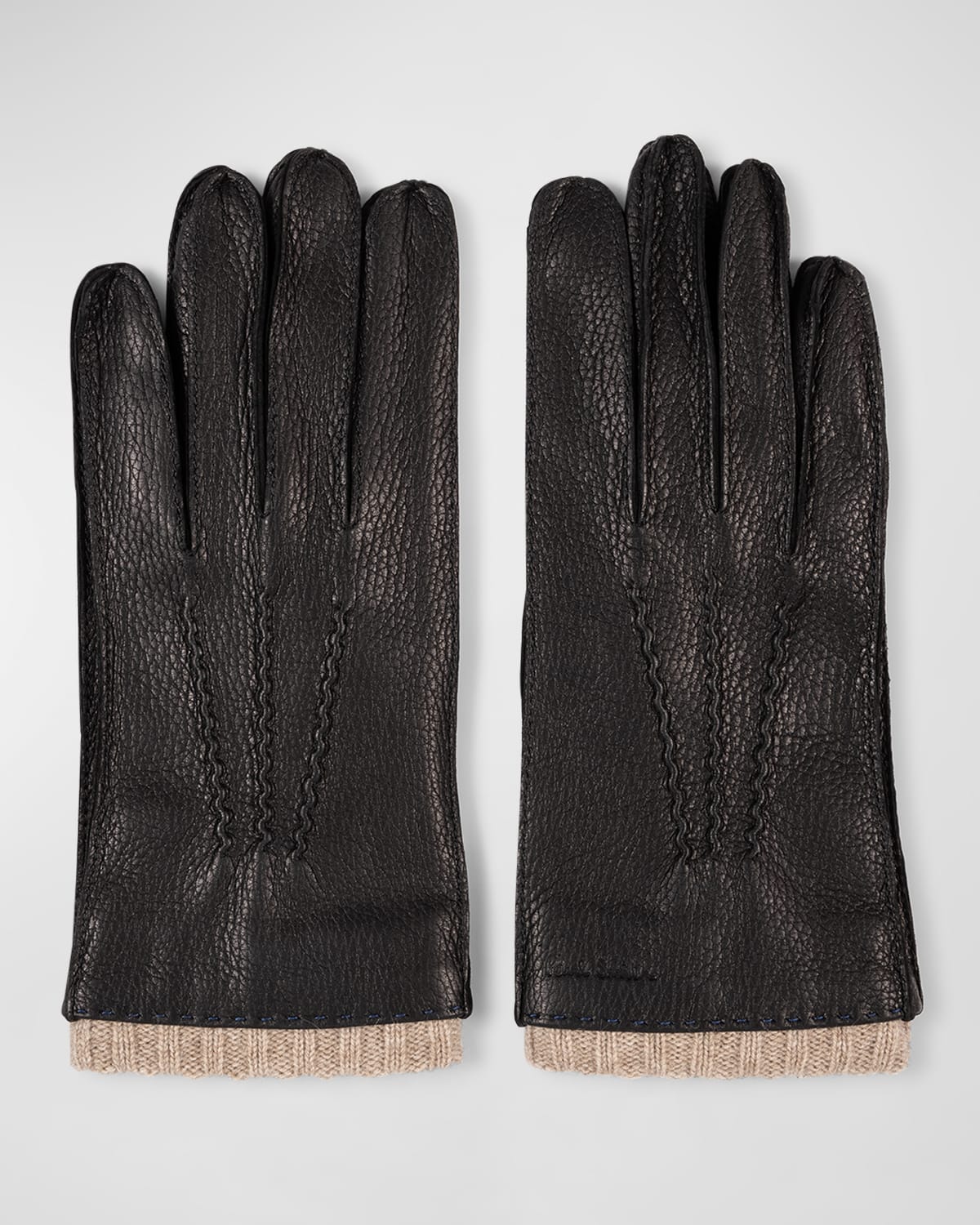 Men's Wool-Lined Elkskin Gloves