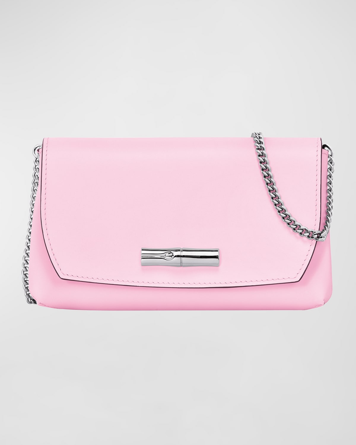 Buy Longchamp Roseau Clutch Bag - Pink At 30% Off
