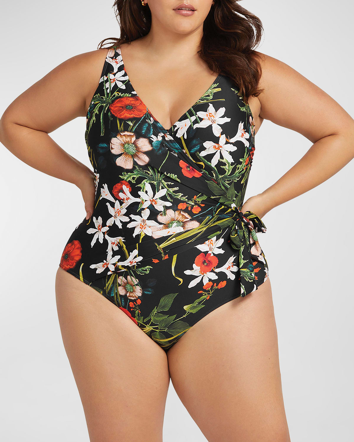 Shop Artesands Wander Lost Hayes One-piece Swimsuit In Black