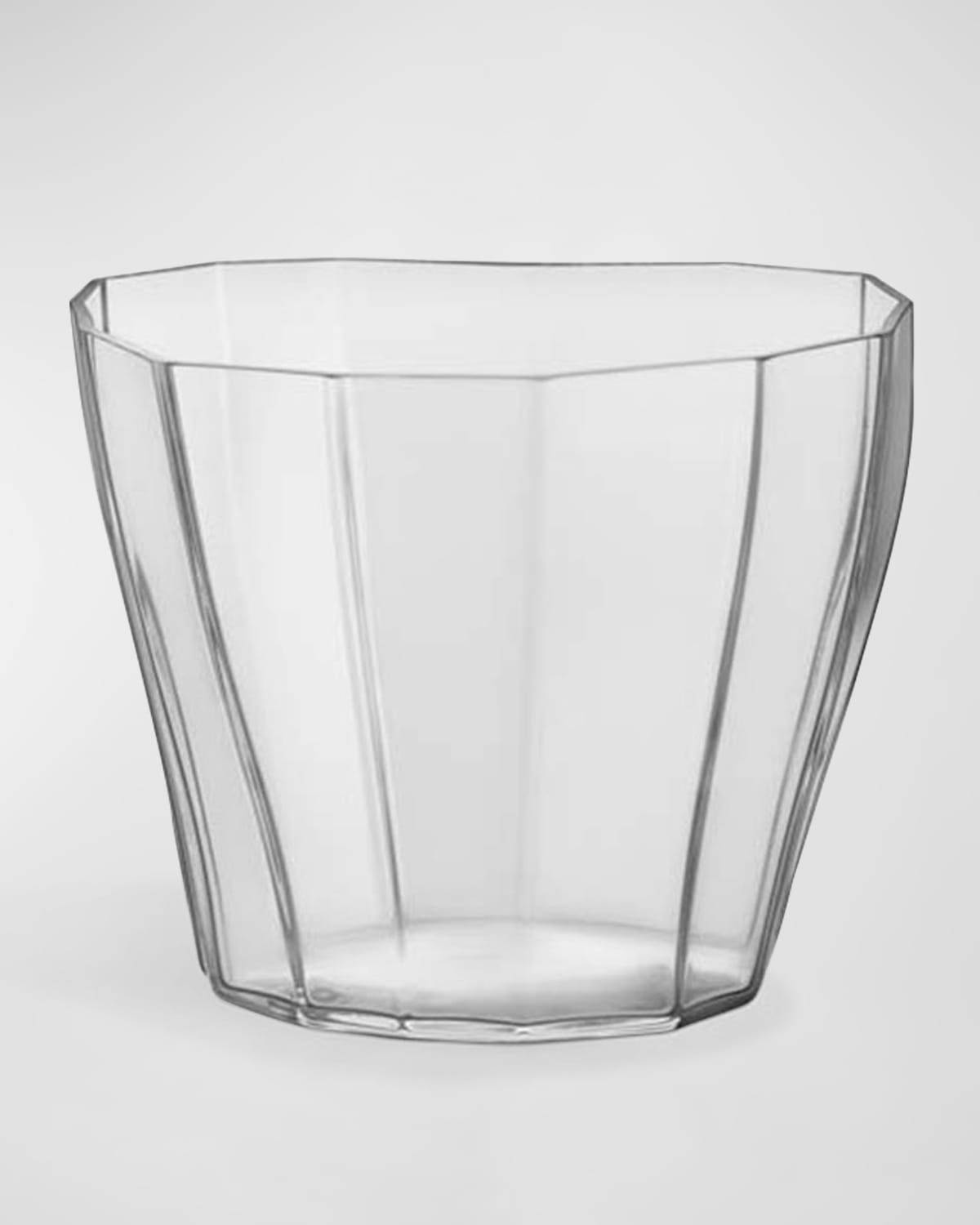 Orrefors Reed Low Clear Vase, 6.9"