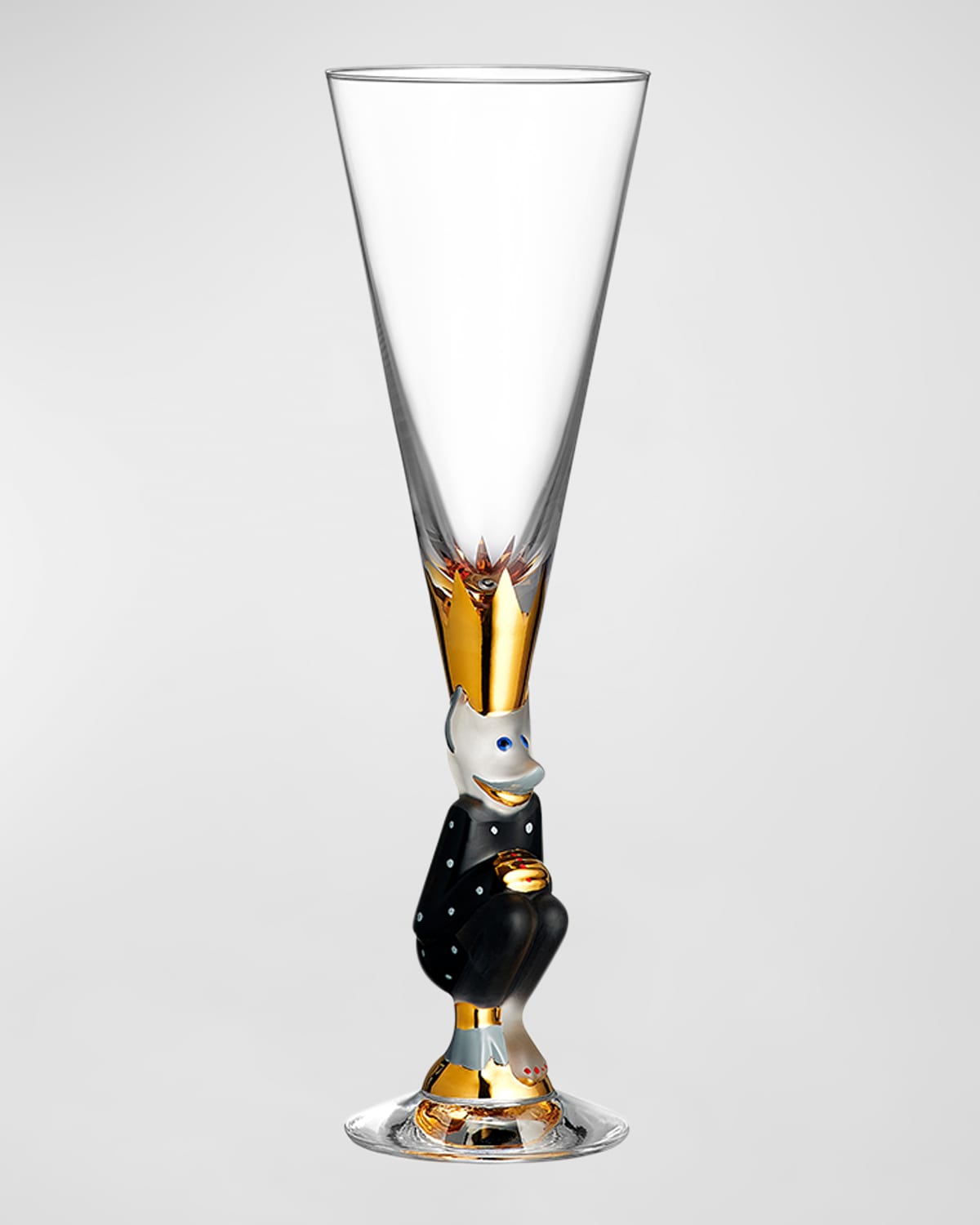 Orrefors Sparkling Devil Champagne Flute In Grey