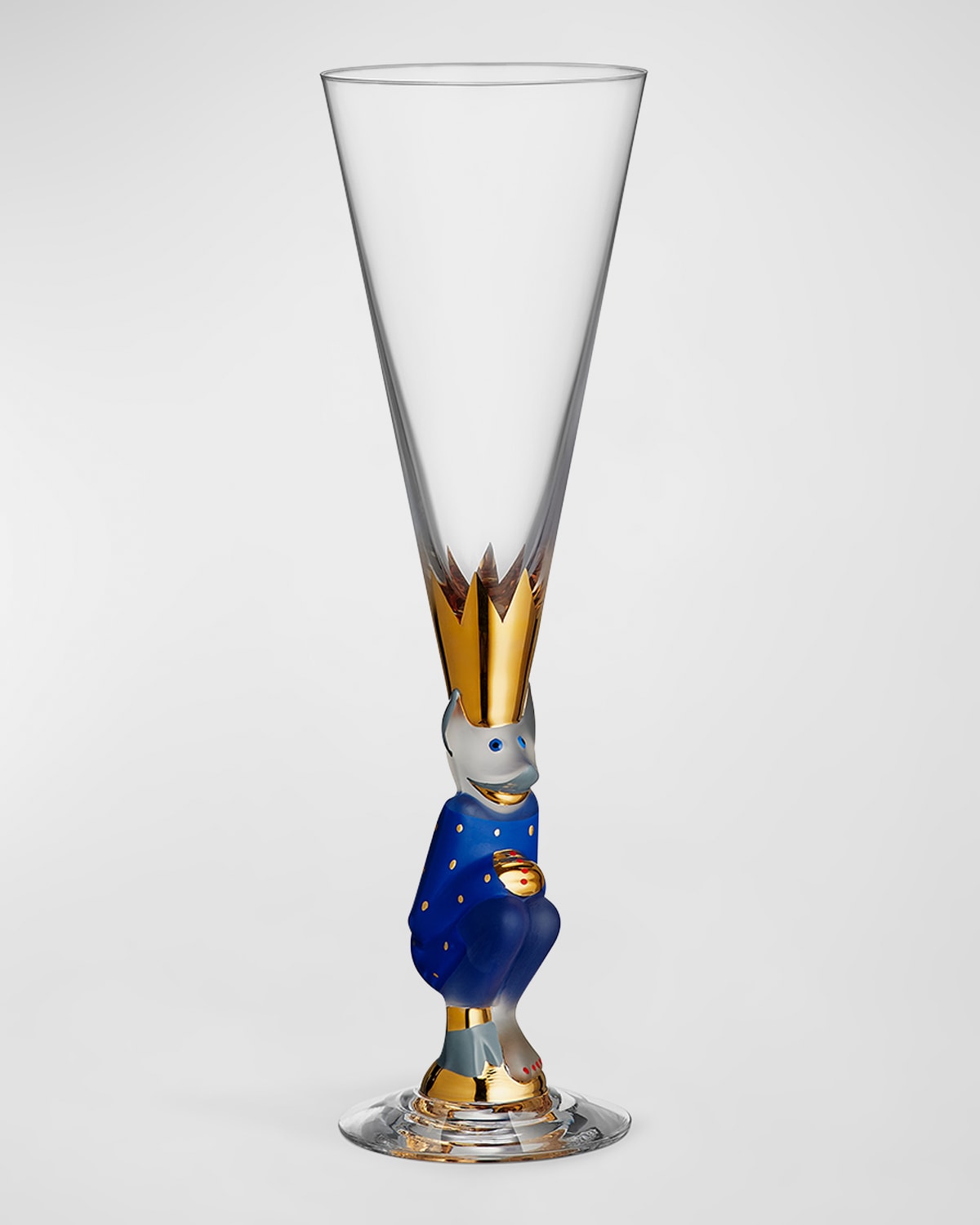 Orrefors Sparkling Devil Champagne Flute In Blue