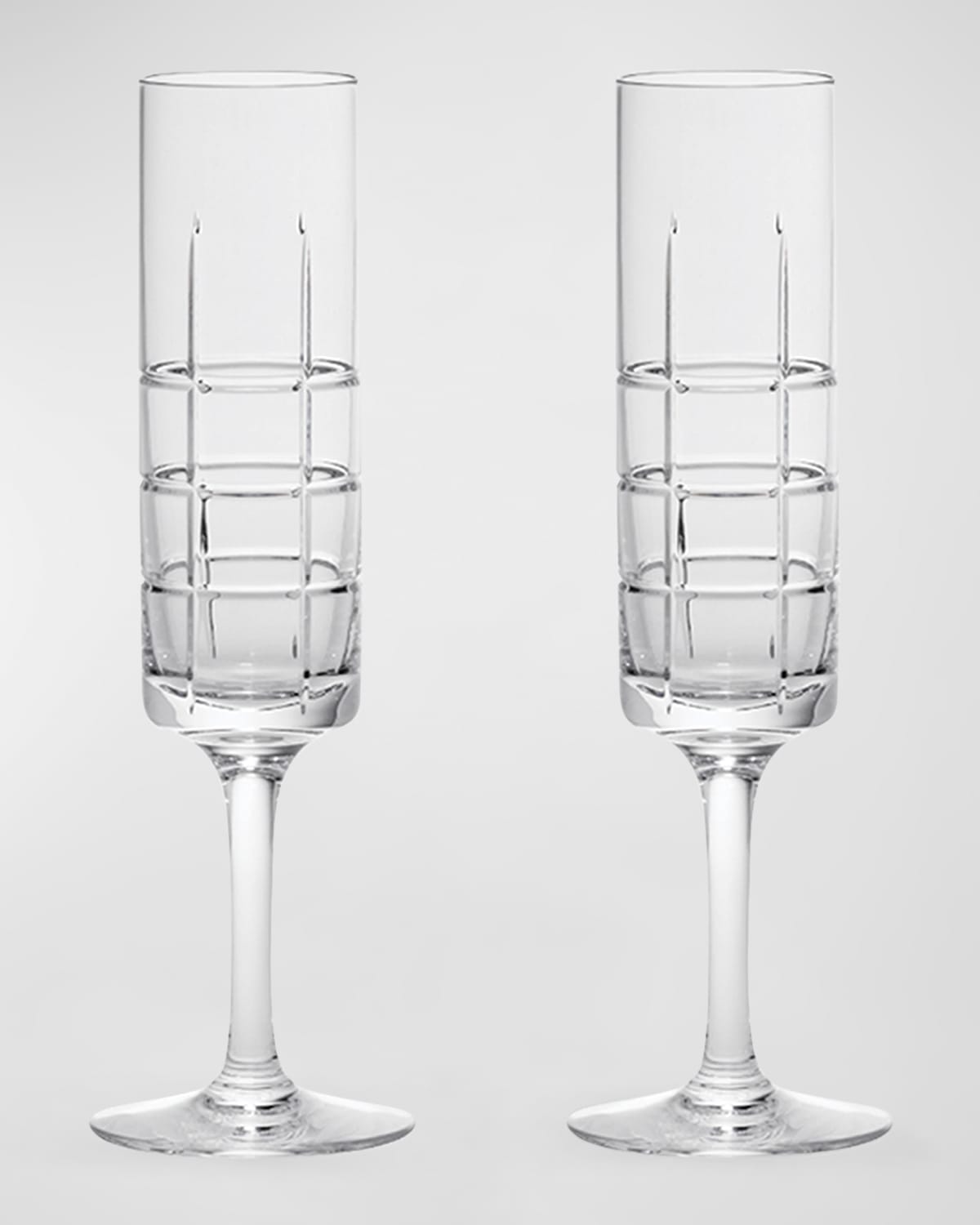 Orrefors Street Champagne Glasses, Set Of 2