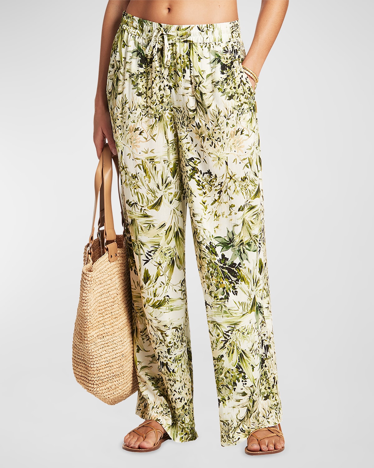 Troppica Drawstring Palazzo Pants