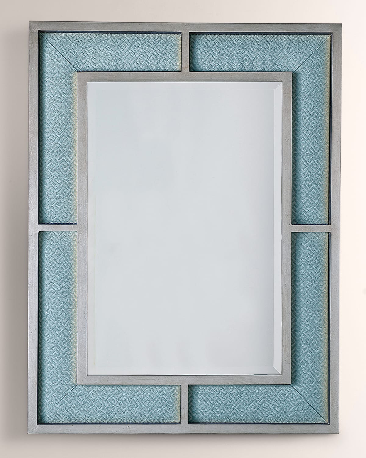Port 68 Bedford Gold Nigel Celadon Mirror In Silver/celadon
