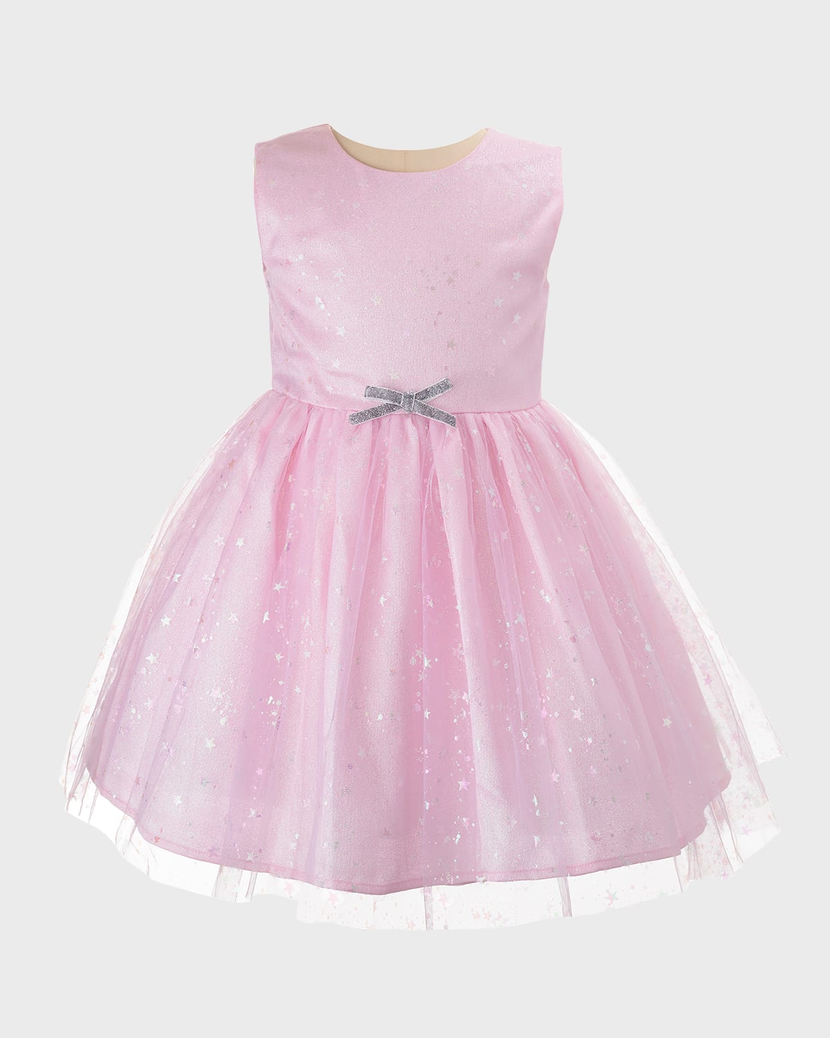 Rachel Riley Kids' Girl's Sparkle Tulle Dress In Pink