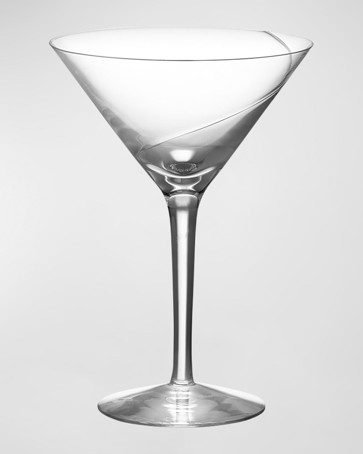 Kosta Boda Line 7.78 Oz. Lead Free Crystal Martini Glass