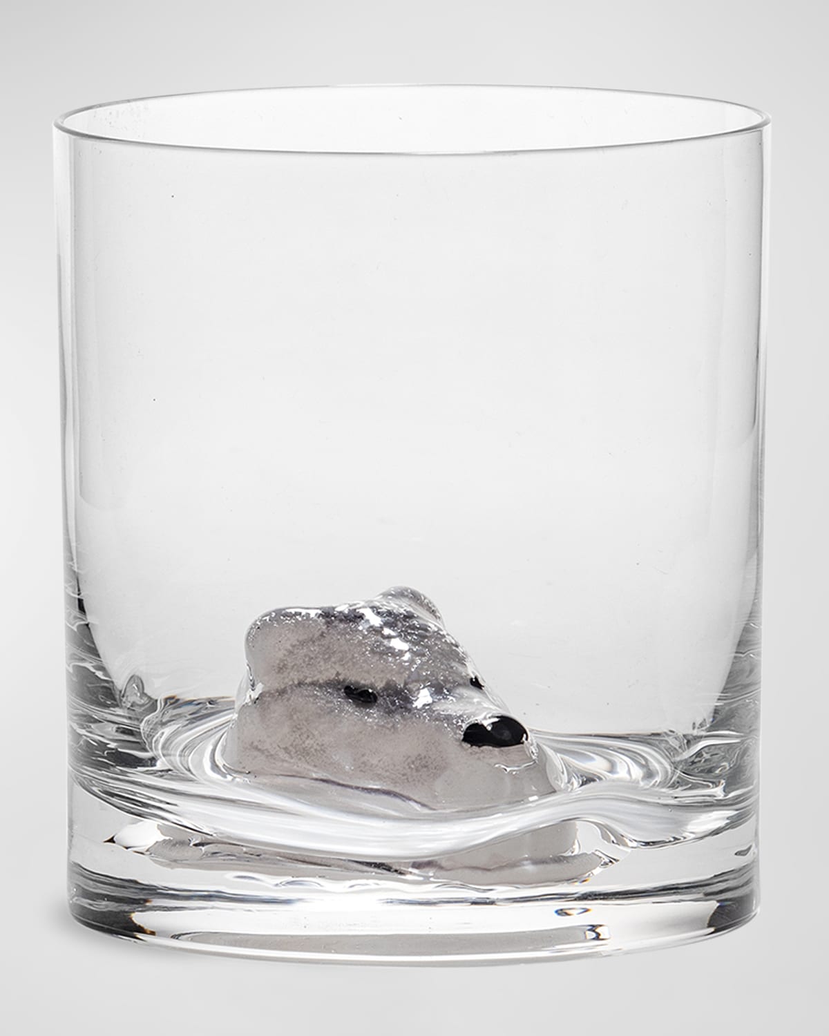 Kosta Boda New Friends Tumbler, Arctic Fox In Transparent
