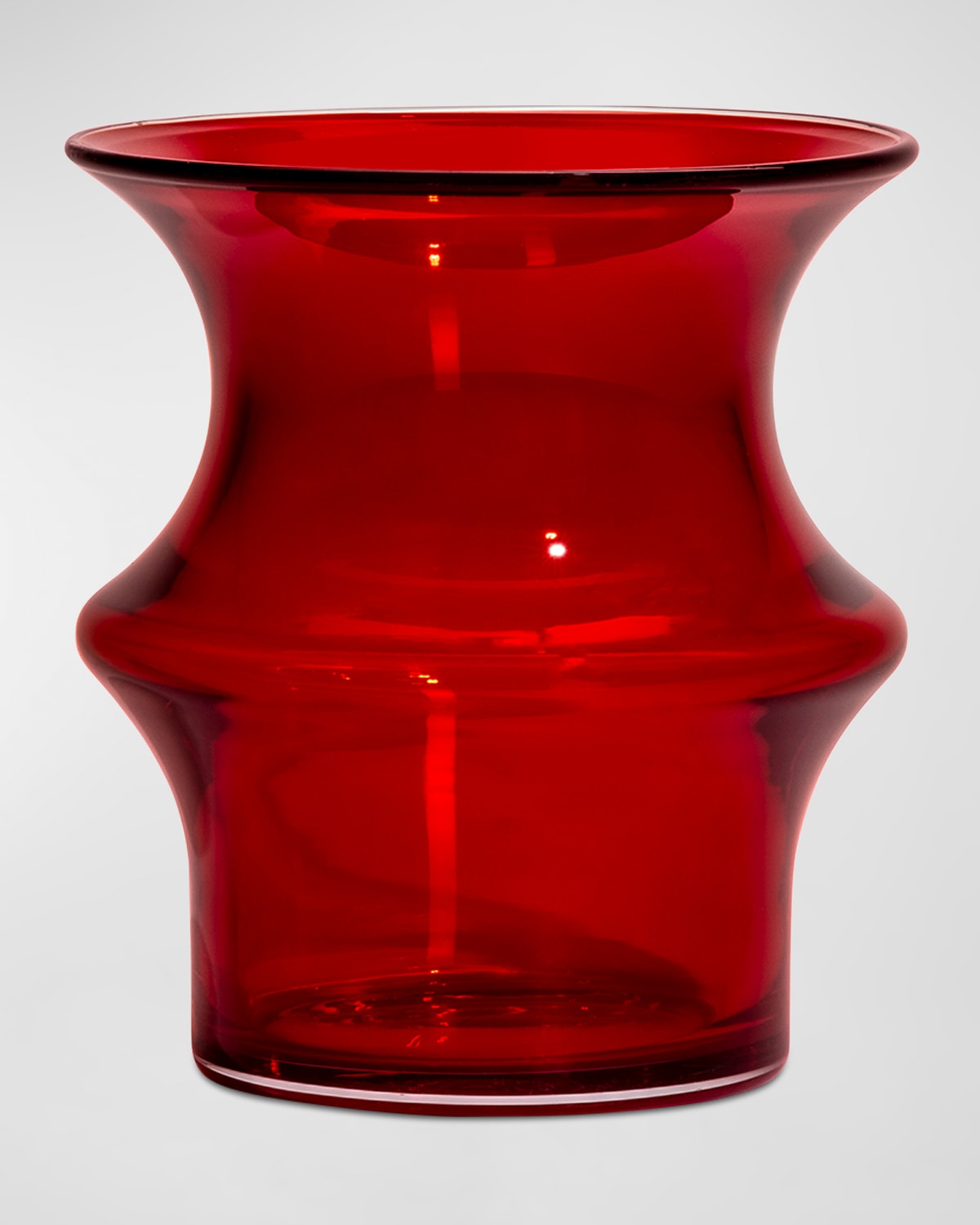 Kosta Boda Small Pagod Vase In Red