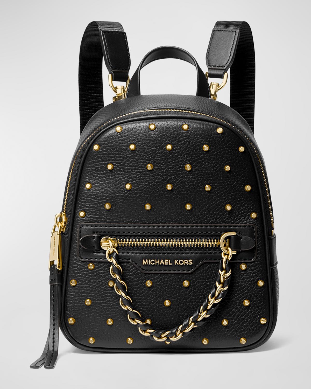 Michael Kors Black Leather Studded Mini Backpack NWT Michael Kors Elliot XS Studded Leather Backpack main image 2