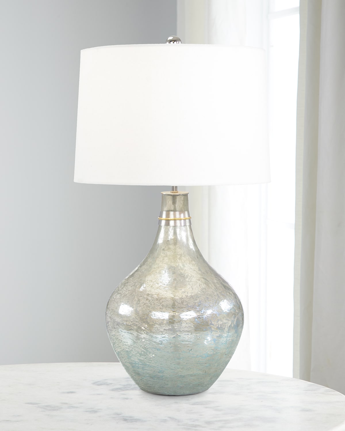 John-richard Collection Leslie Table Lamp In Green