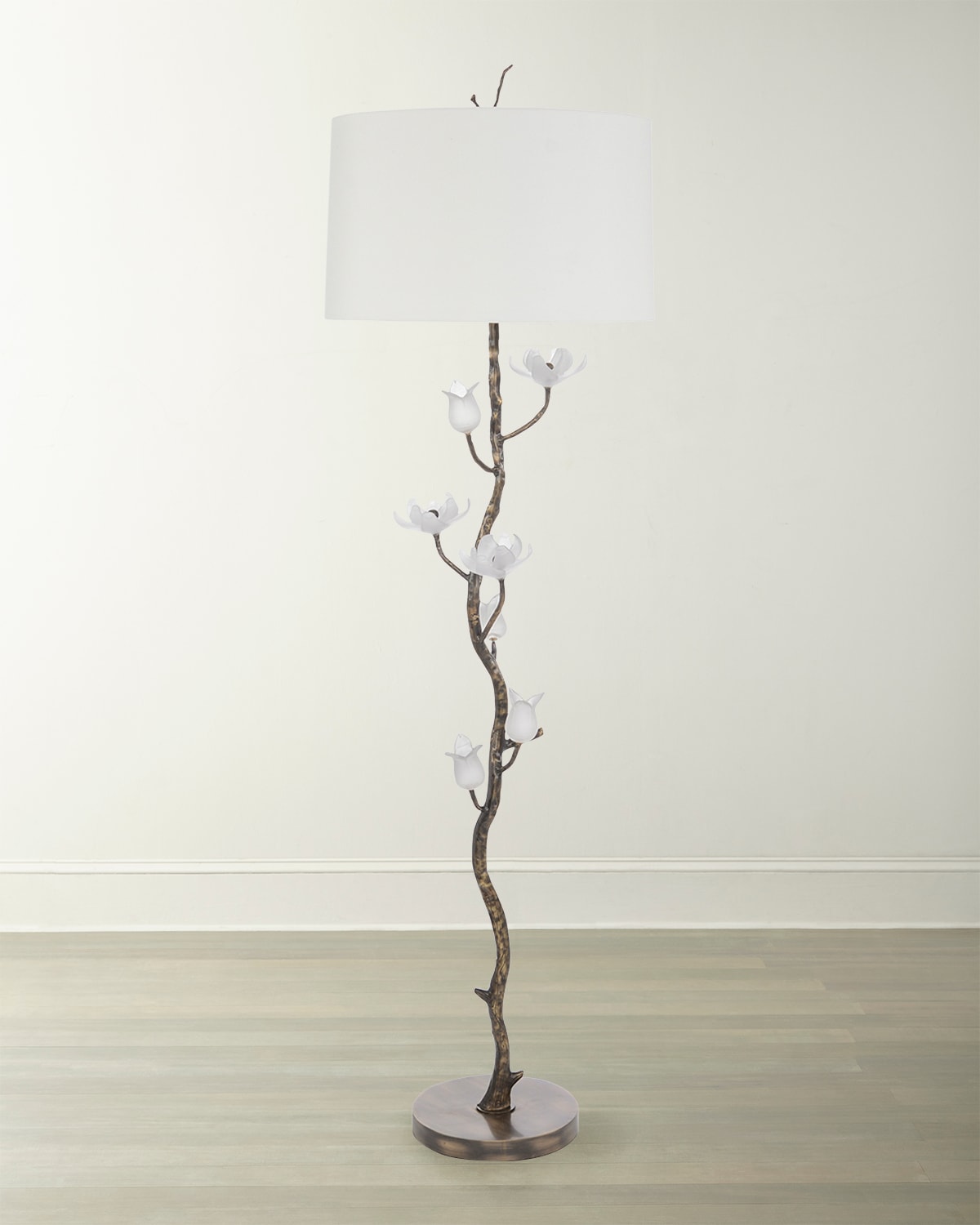 Shop John-richard Collection Perennial Floor Lamp In Bronze