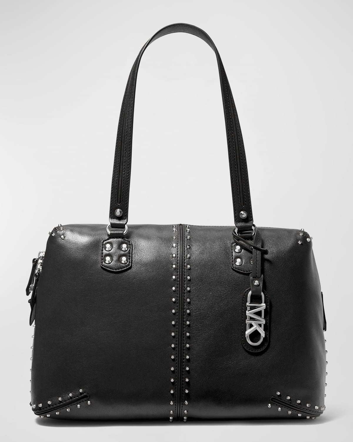 Large Studded Leather Tote Bag