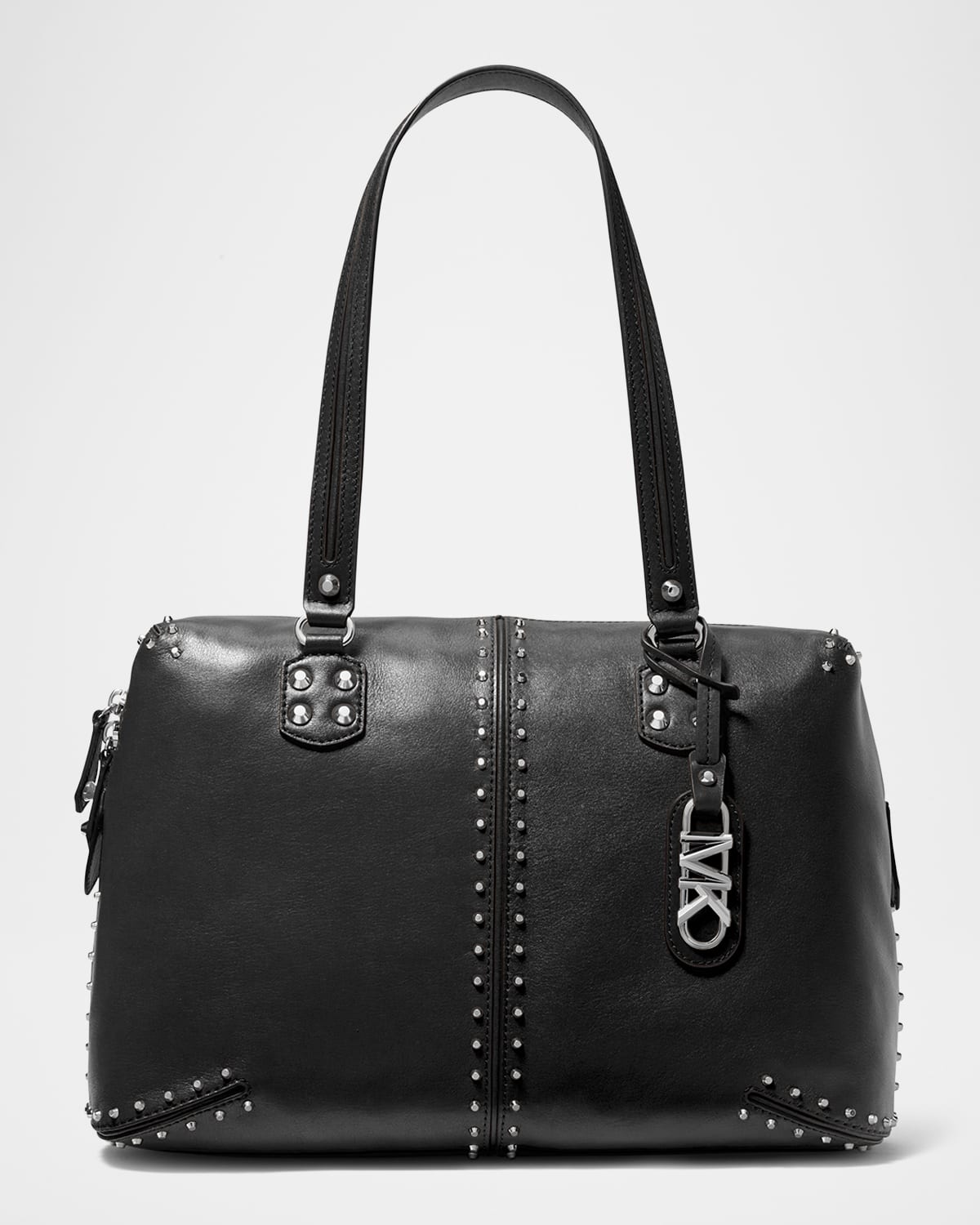 Large Studded Leather Tote Bag