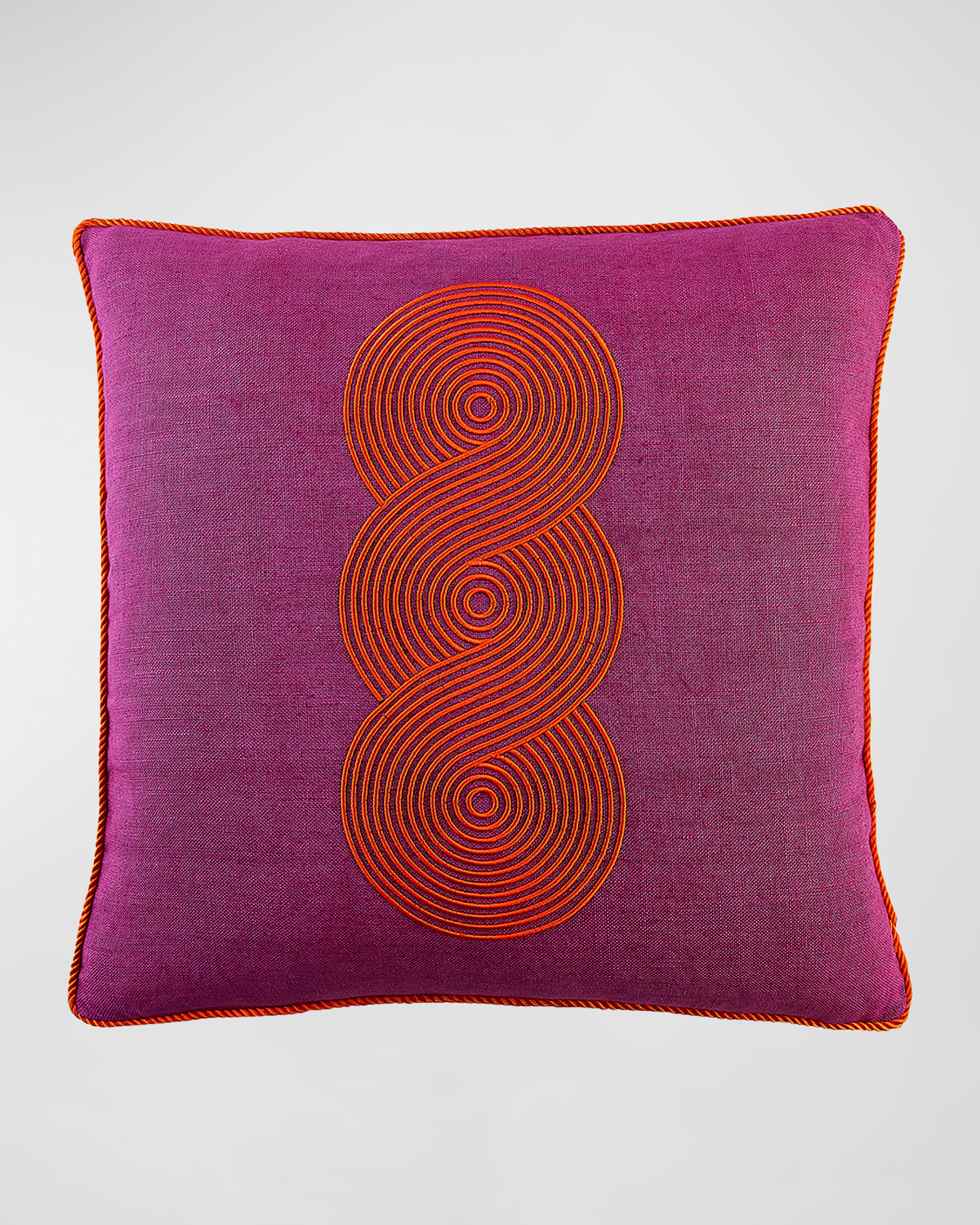 JONATHAN ADLER POMPIDOU LOOPS PILLOW, 20" SQUARE 