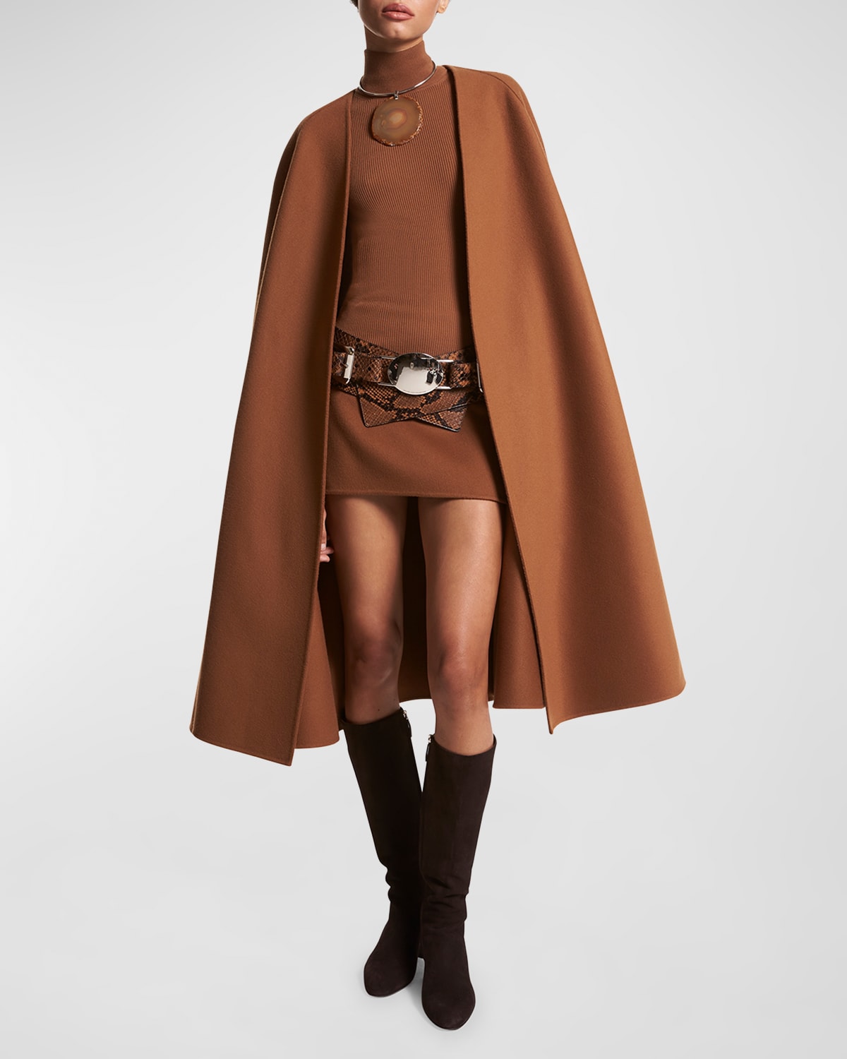 MICHAEL KORS WOOL CAPE COAT