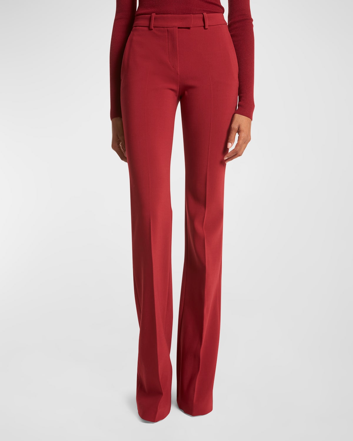 MICHAEL KORS HAYLEE FLARE CREPE TROUSERS