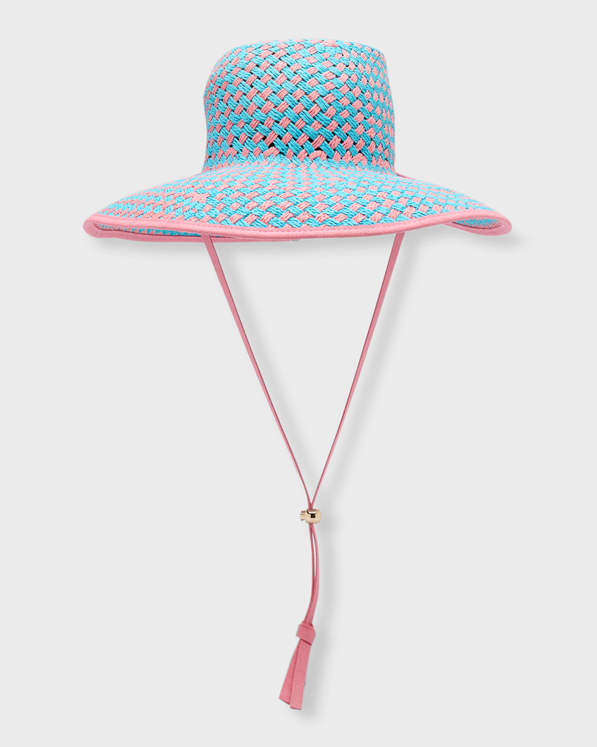 Brielle Checkered Straw Hat