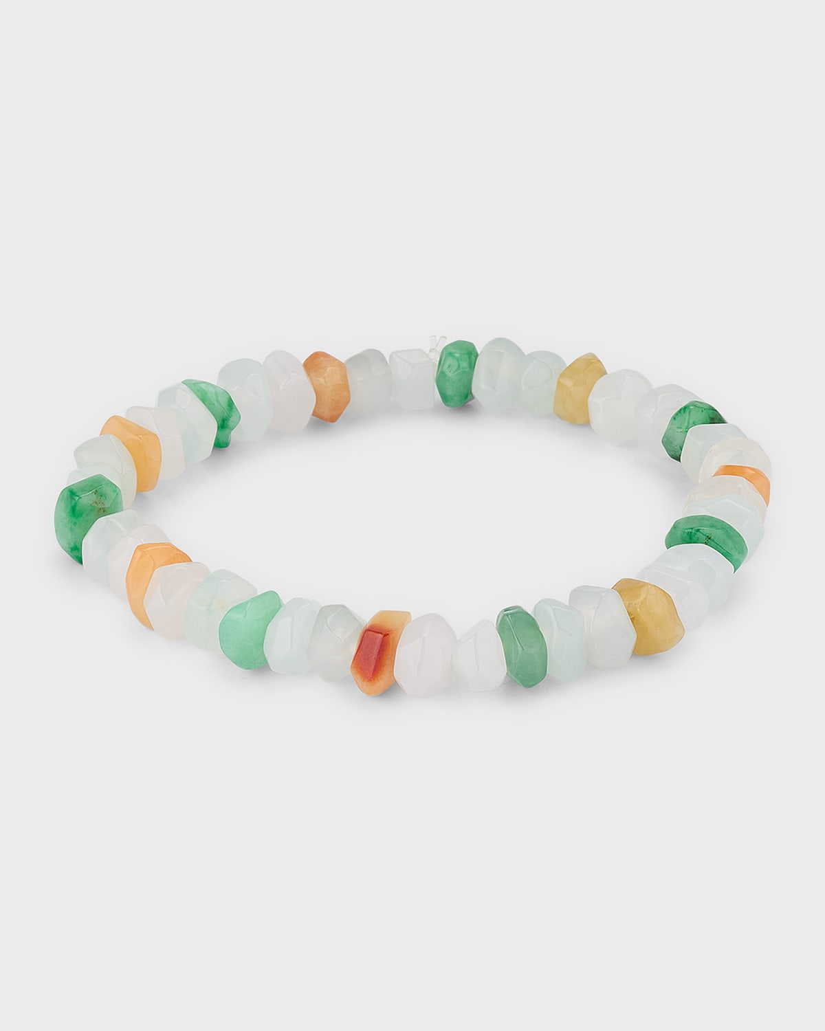 Multicolor Jadeite Beaded Bracelet