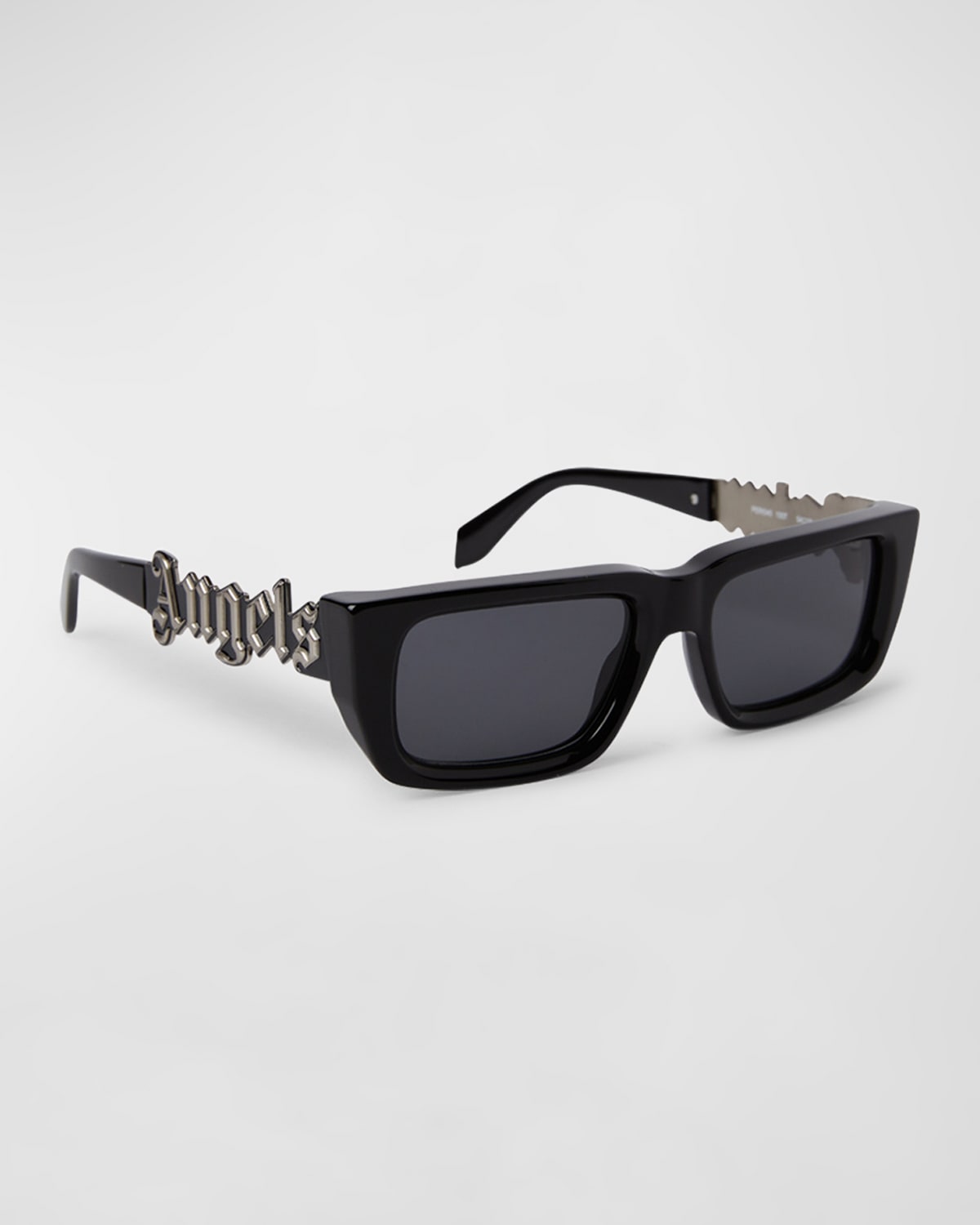 Palm Angels Milford Acetate & Metal Rectangle Sunglasses In Crl