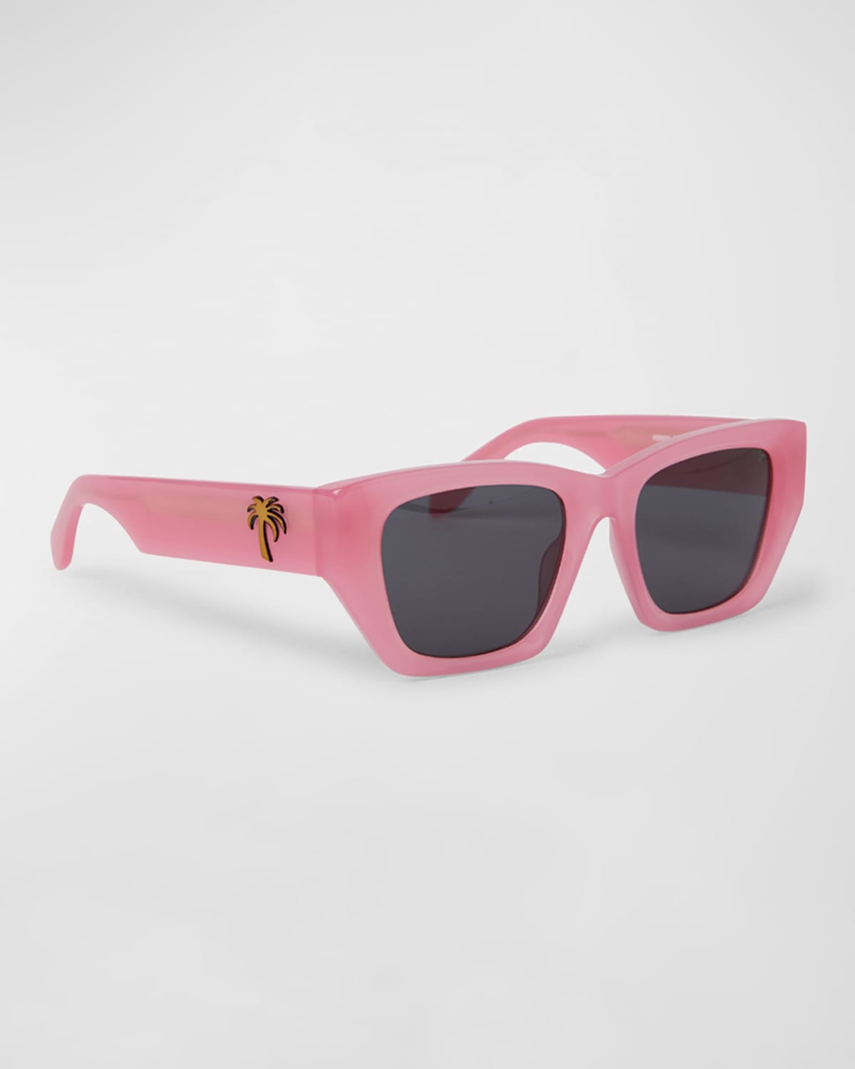 Palm Angels Hinkley Pink Acetate Cat-eye Sunglasses