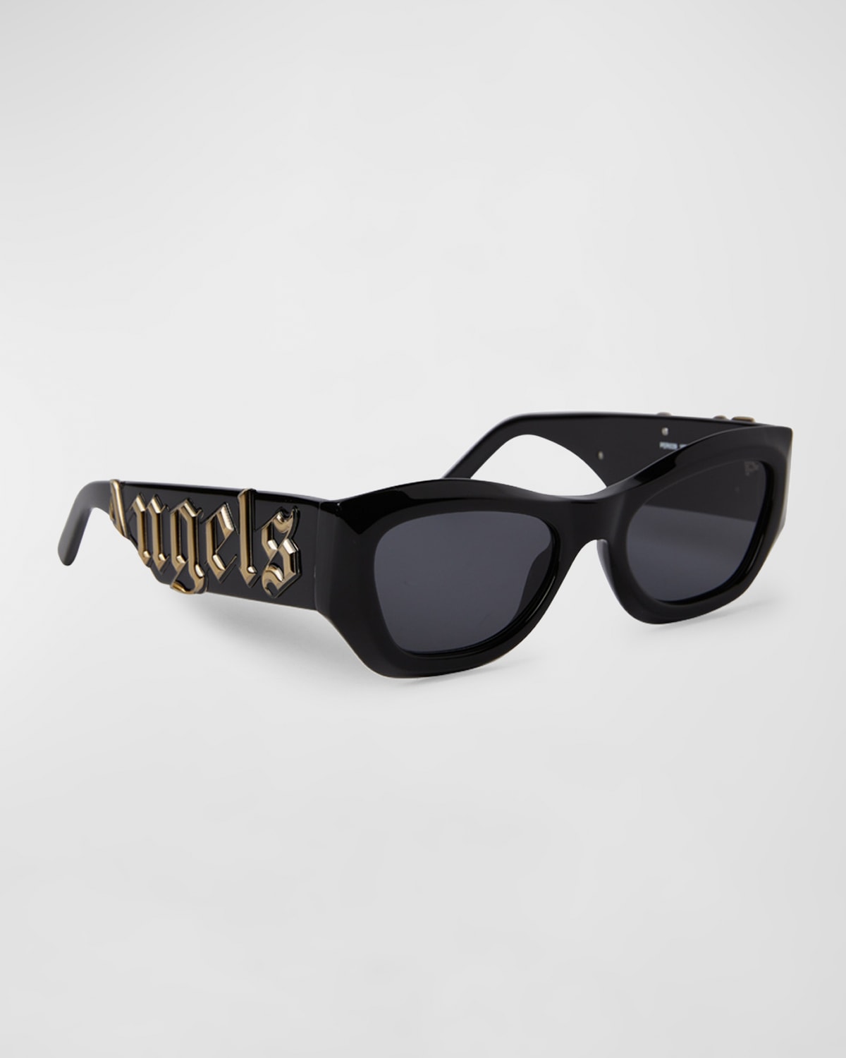 Palm Angels Canby Acetate & Metal Cat-eye Sunglasses In Black