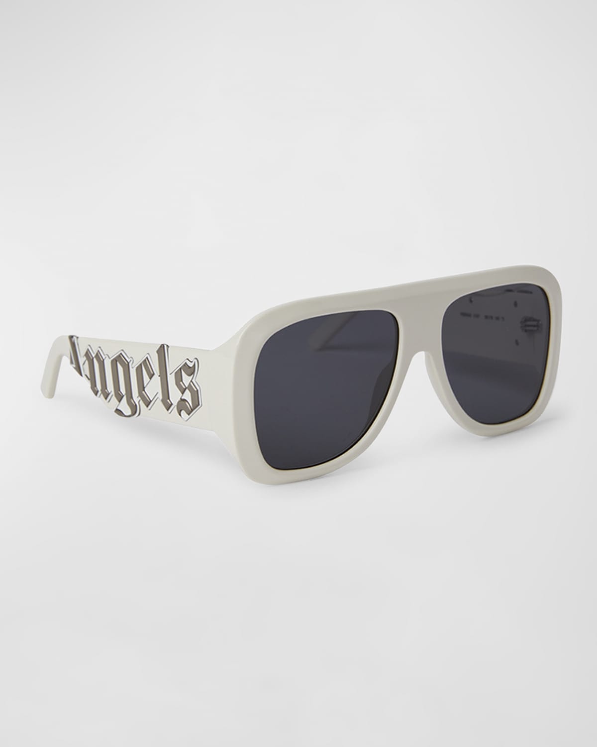 Palm Angels Sonoma White Acetate Aviator Sunglasses