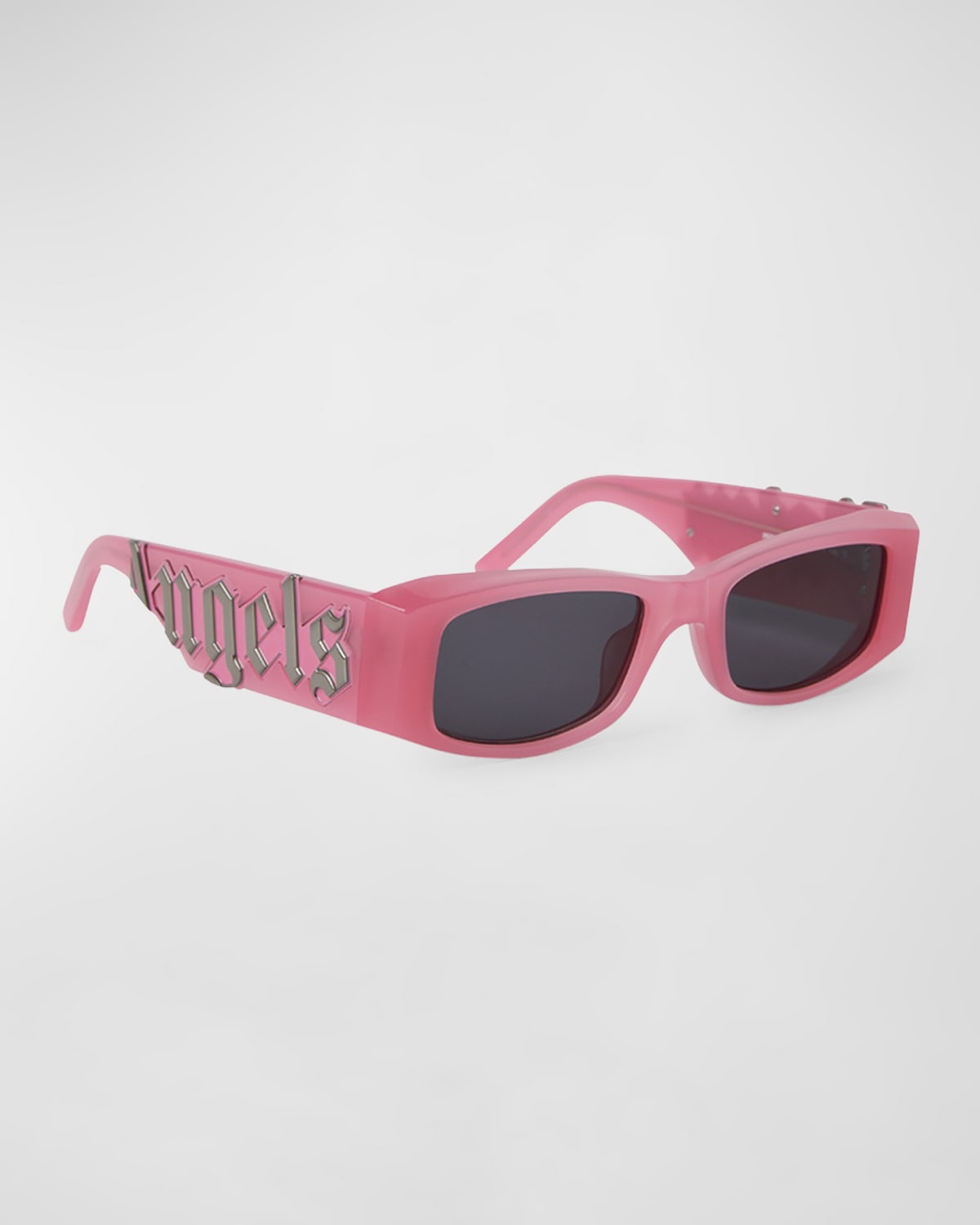 Palm Angels Angel Rectangular-frame Sunglasses In Pink