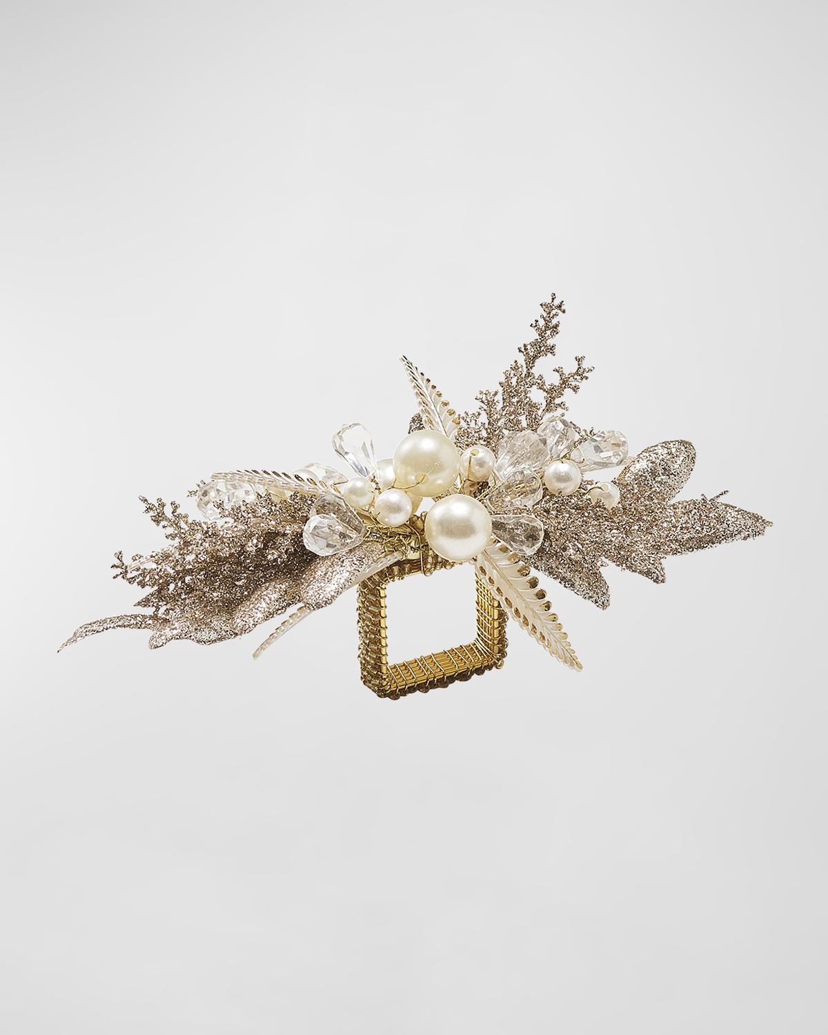 Kim Seybert Gilded Spray Napkin Ring In Gold