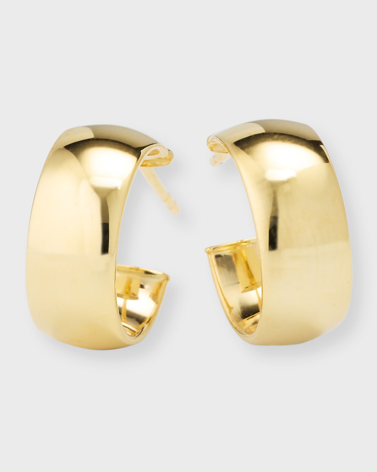 Shop Lana 14k Gold Hollow Huggie Earrings In Yg