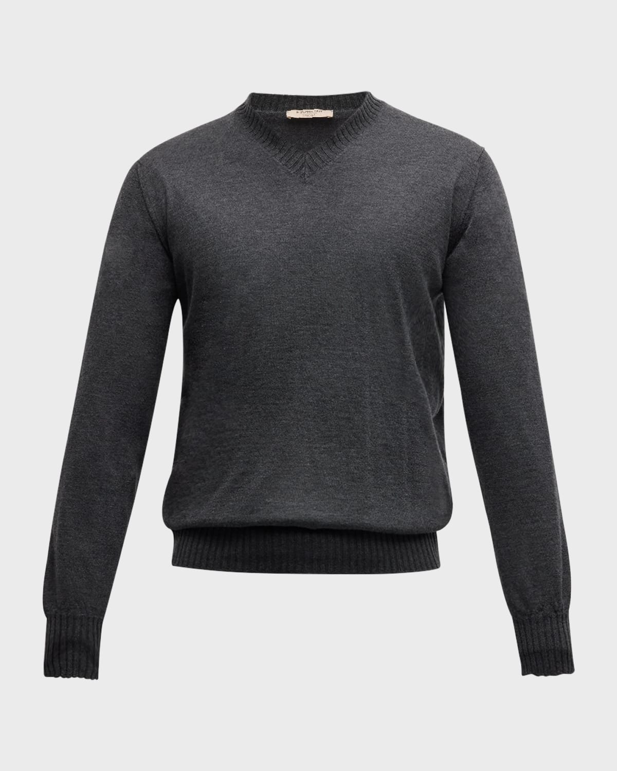 Men's Duvet Cashmere High V-Neck Sweater