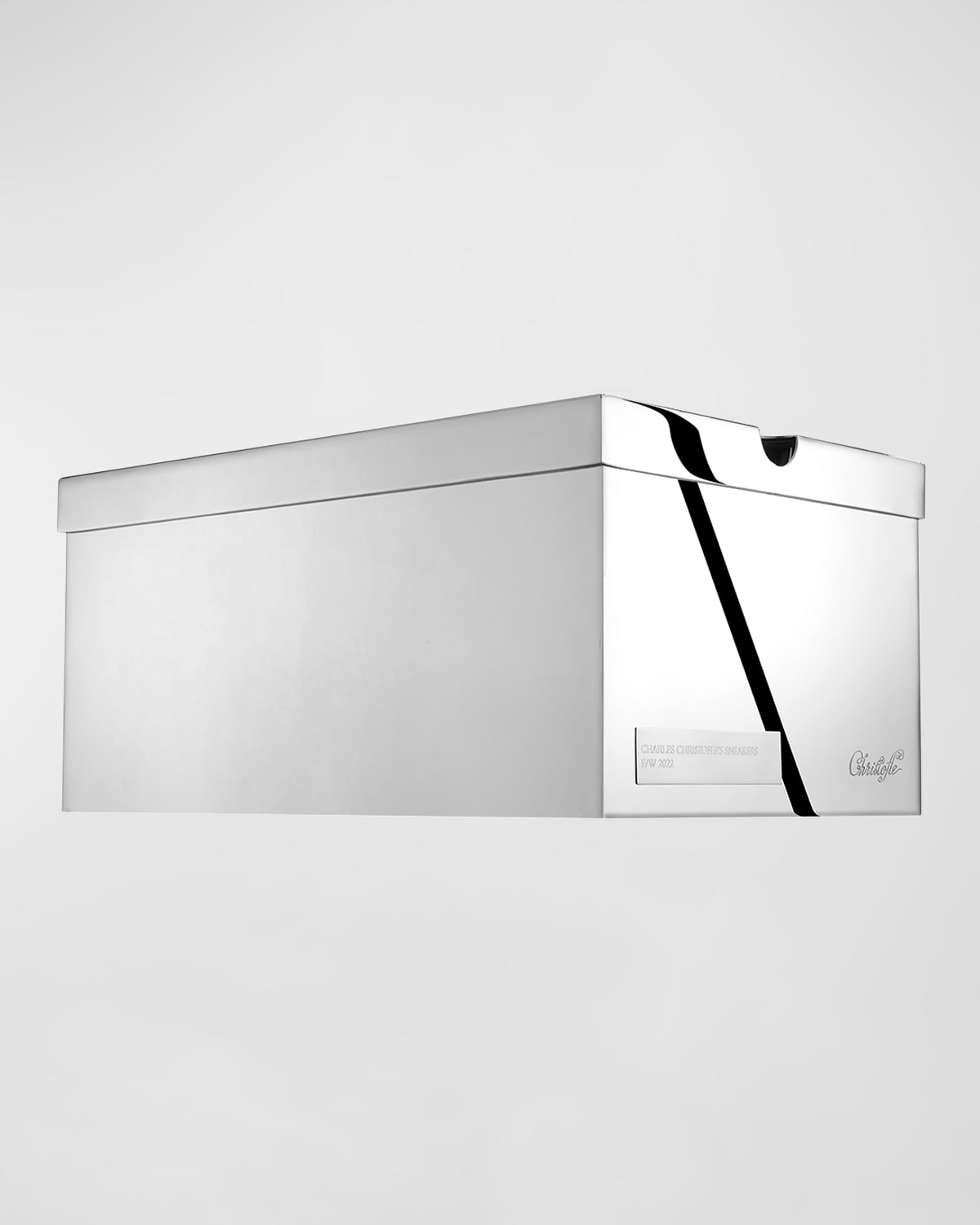 Christofle Silverplated Shoe Box In Metallic