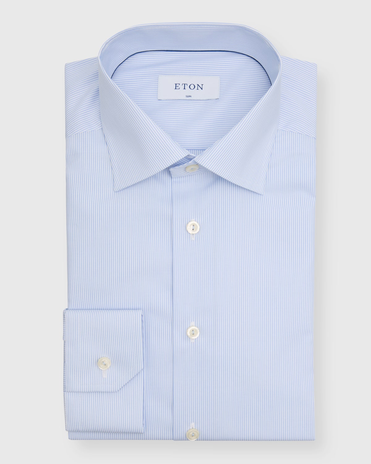 Eton Men's Contemporary Fit Micro-stripe Dress Shirt In Blue