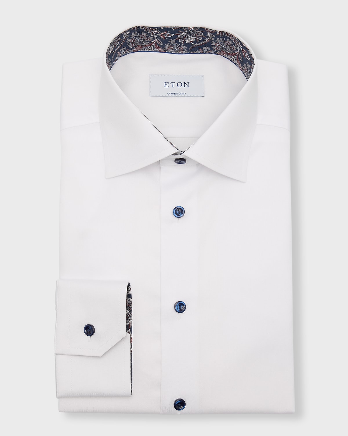 Shop Eton Men's Contemporary Fit Dress Shirt In White