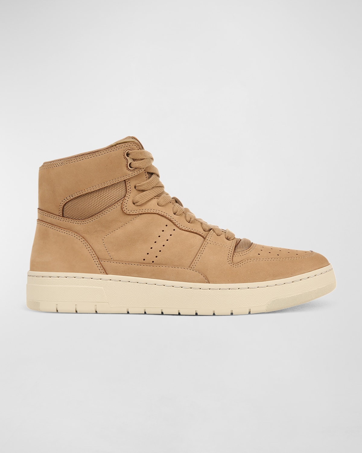 Shop Vince Men's Mason Tonal Leather High-top Sneakers In New Camel