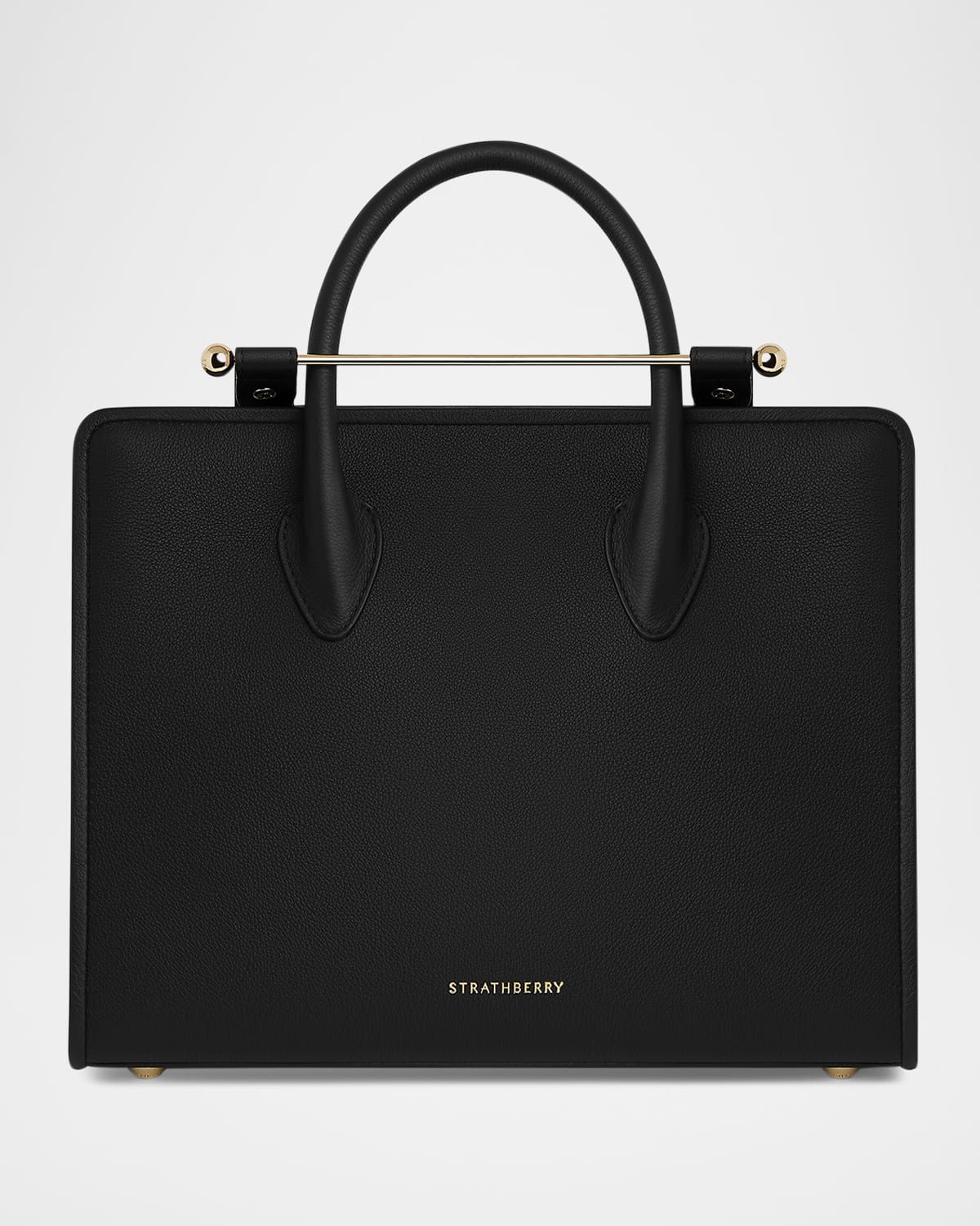 Midi Metal Leather Tote Bag