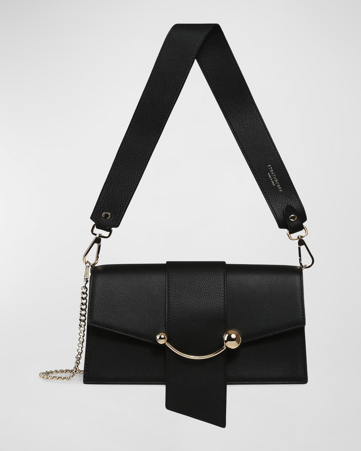 Crescent Mini Leather Crossbody Bag